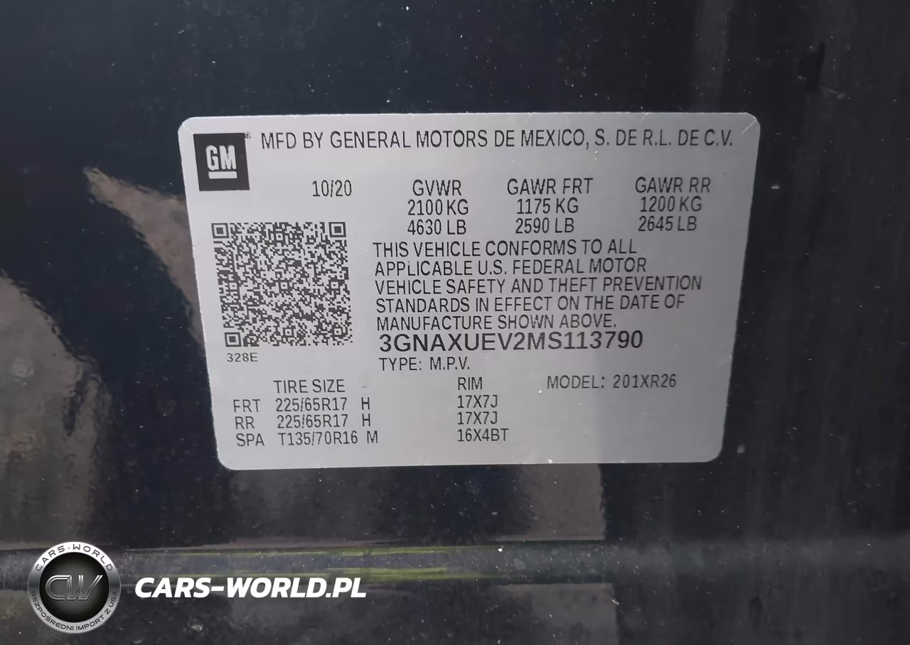 2021 Chevrolet Equinox Awd Lt VIN:3GNAXUEV2MS113790 - 9