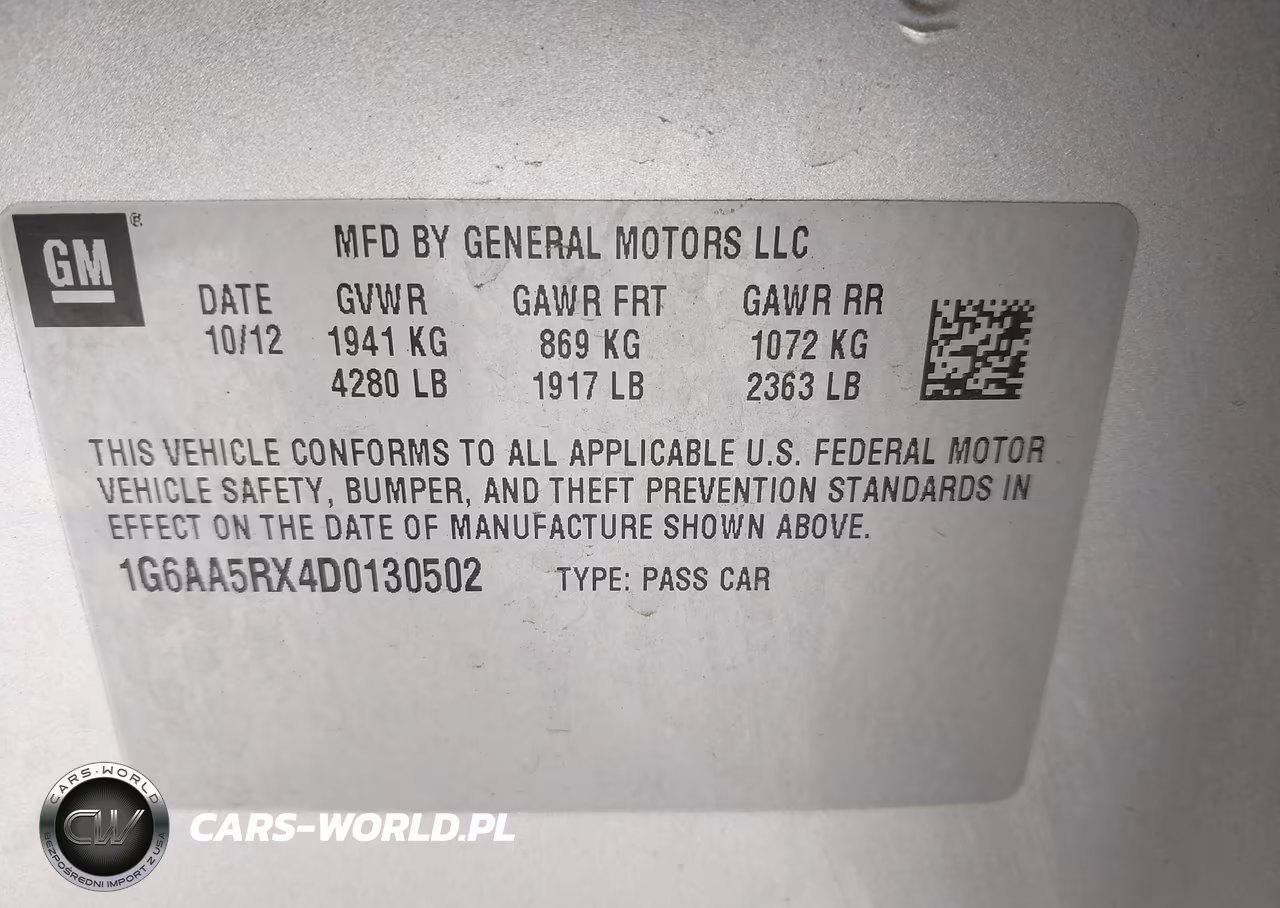 2013 Cadillac Ats Standard VIN:1G6AA5RX4D0130502 - 9