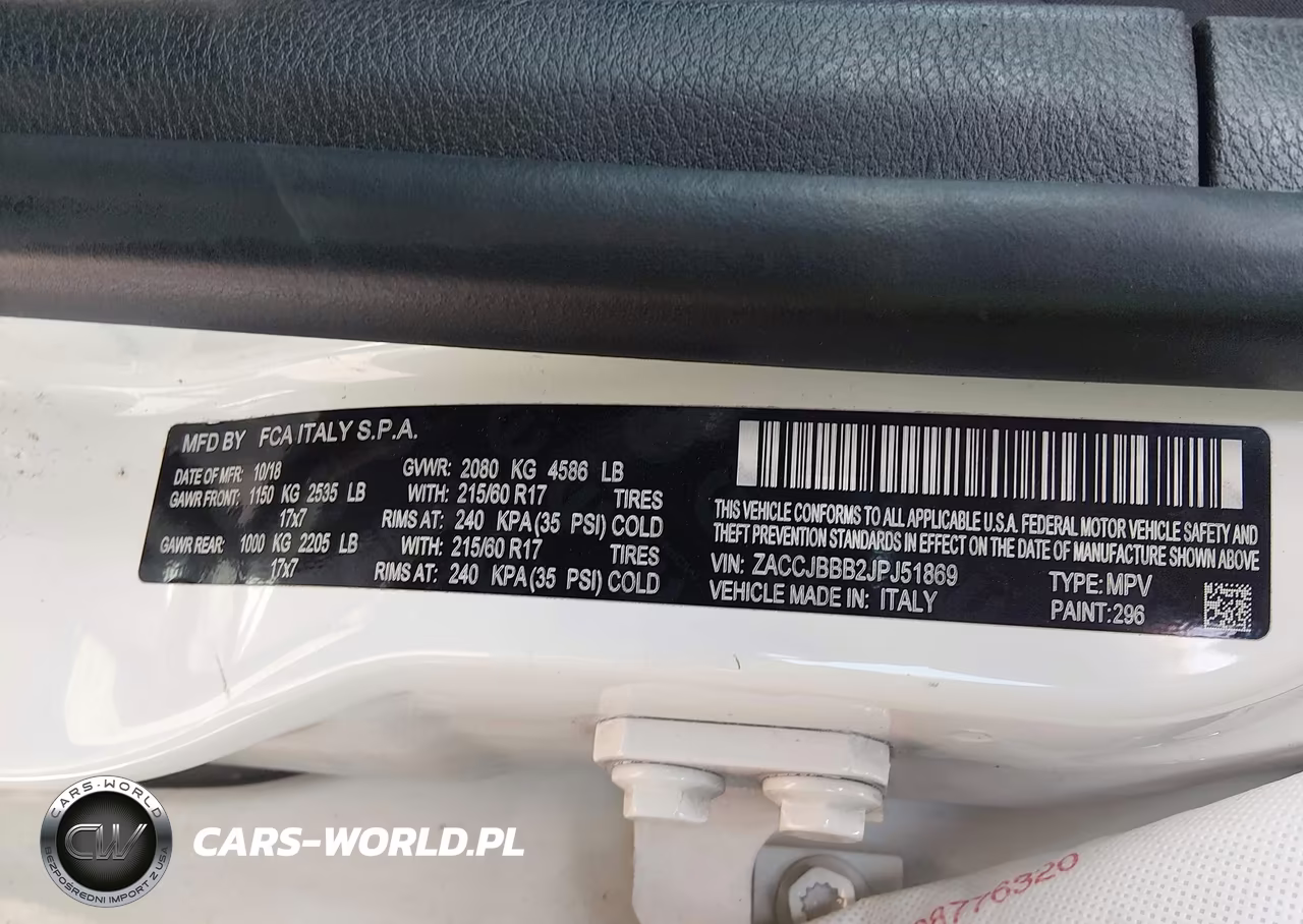 2018 Jeep Renegade Latitude 4X4 VIN:ZACCJBBB2JPJ51869 - 9