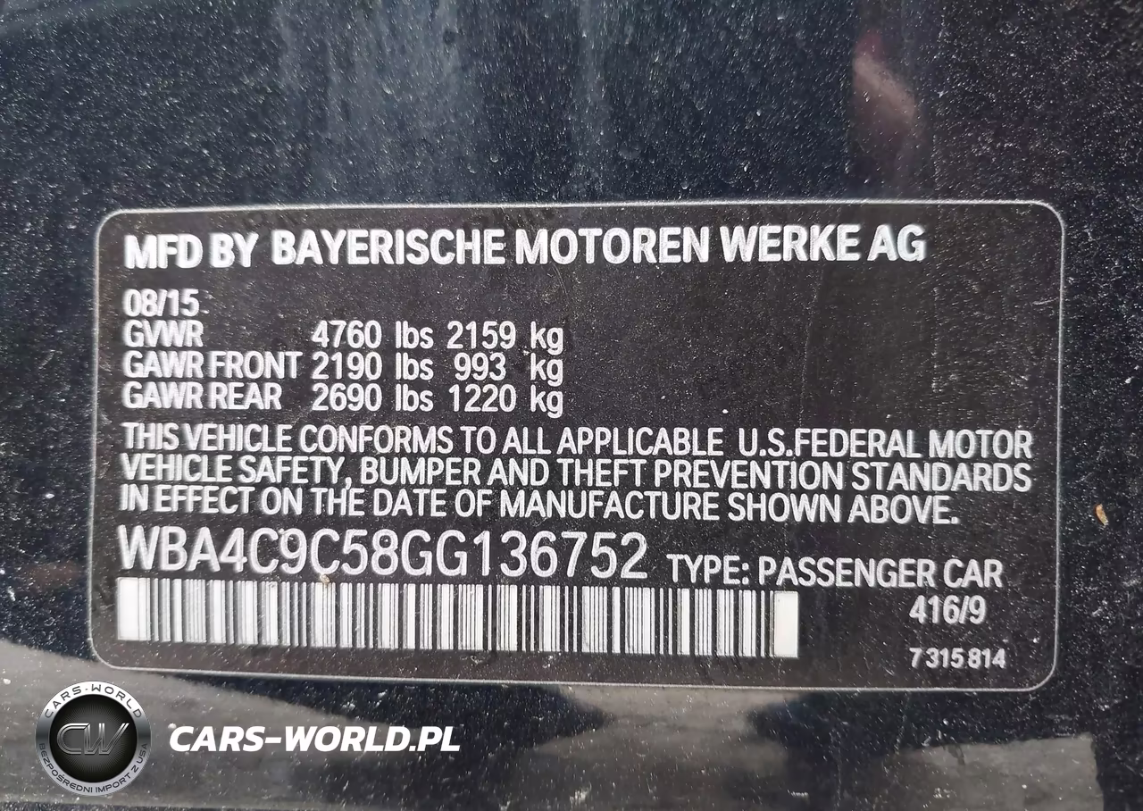 2016 BMW 428I Gran Coupe xDrive VIN:WBA4C9C58GG136752 - 9