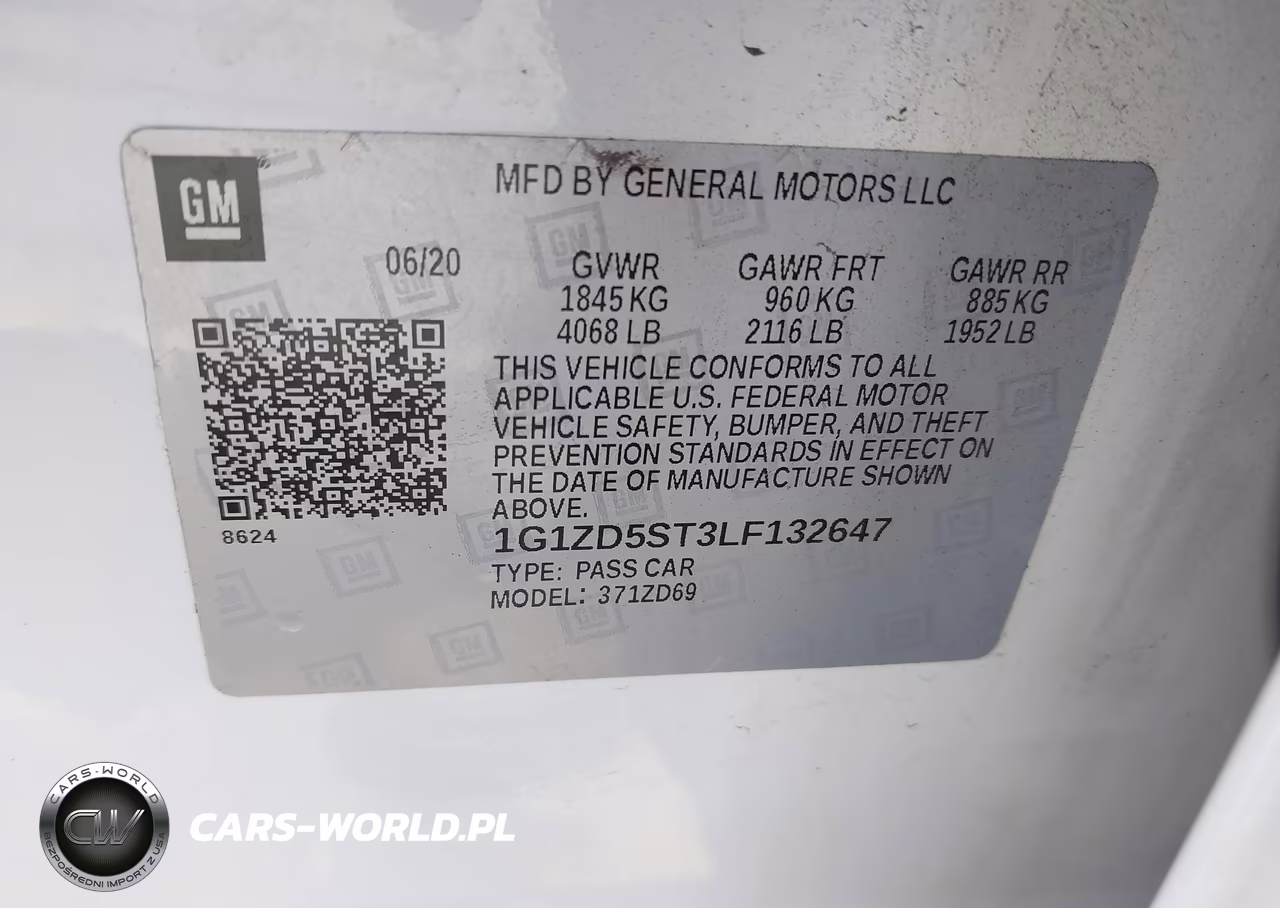 2020 Chevrolet Malibu Fwd Lt VIN:1G1ZD5ST3LF132647 - 9