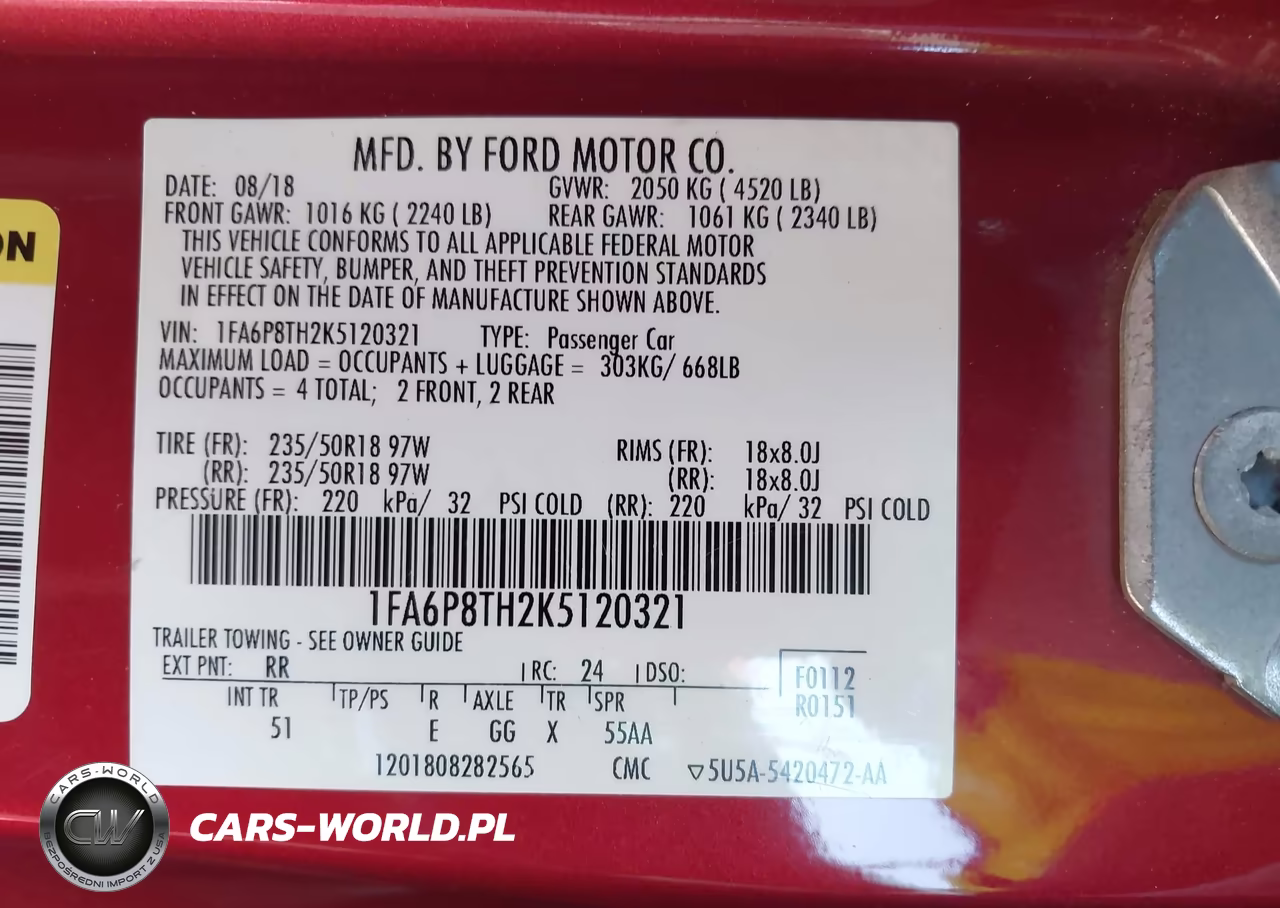 2019 Ford Mustang Ecoboost Premium VIN:1FA6P8TH2K5120321 - 9