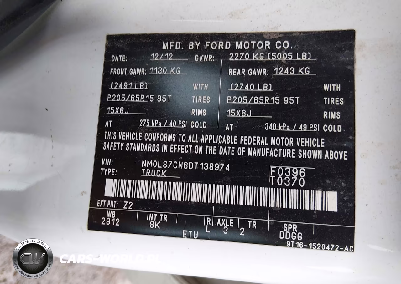 2013 Ford Transit Connect Xl VIN:NM0LS7CN6DT138974 - 9