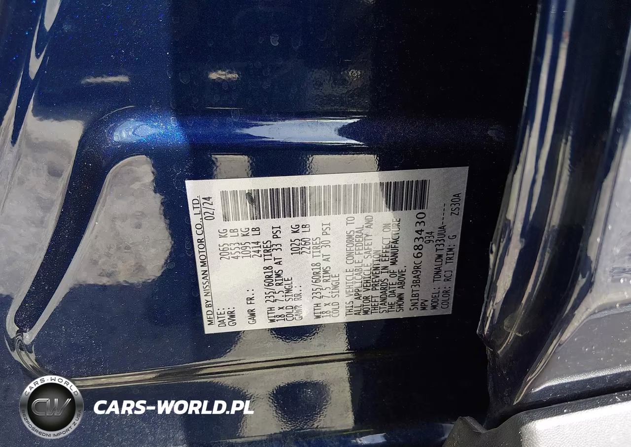 2024 Nissan Rogue Sv Fwd VIN:5N1BT3BA9RC683430 - 9