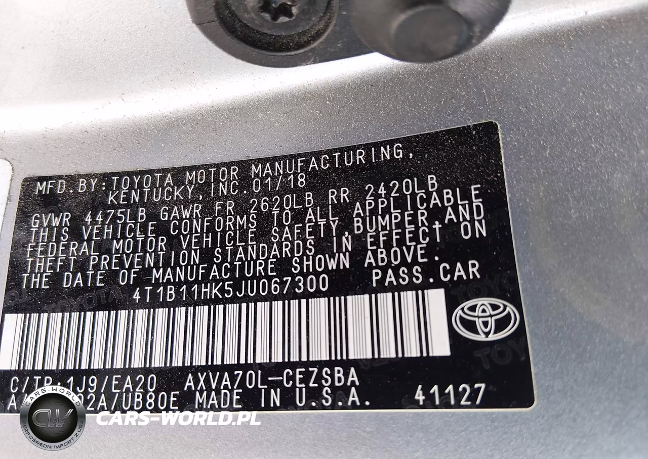 2018 Toyota Camry Se VIN:4T1B11HK5JU067300 - 9