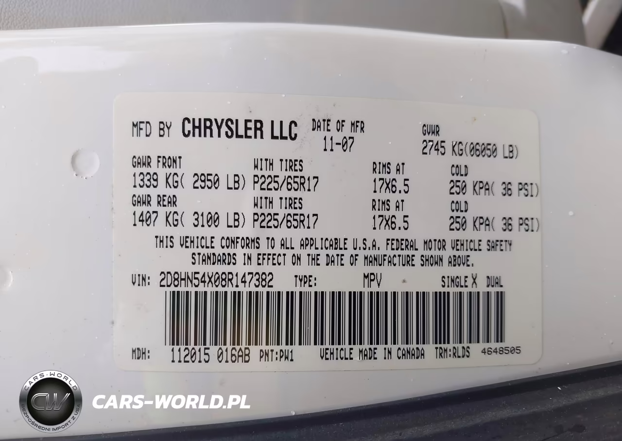 2008 Dodge Grand Caravan Sxt VIN:2D8HN54X08R147382 - 9