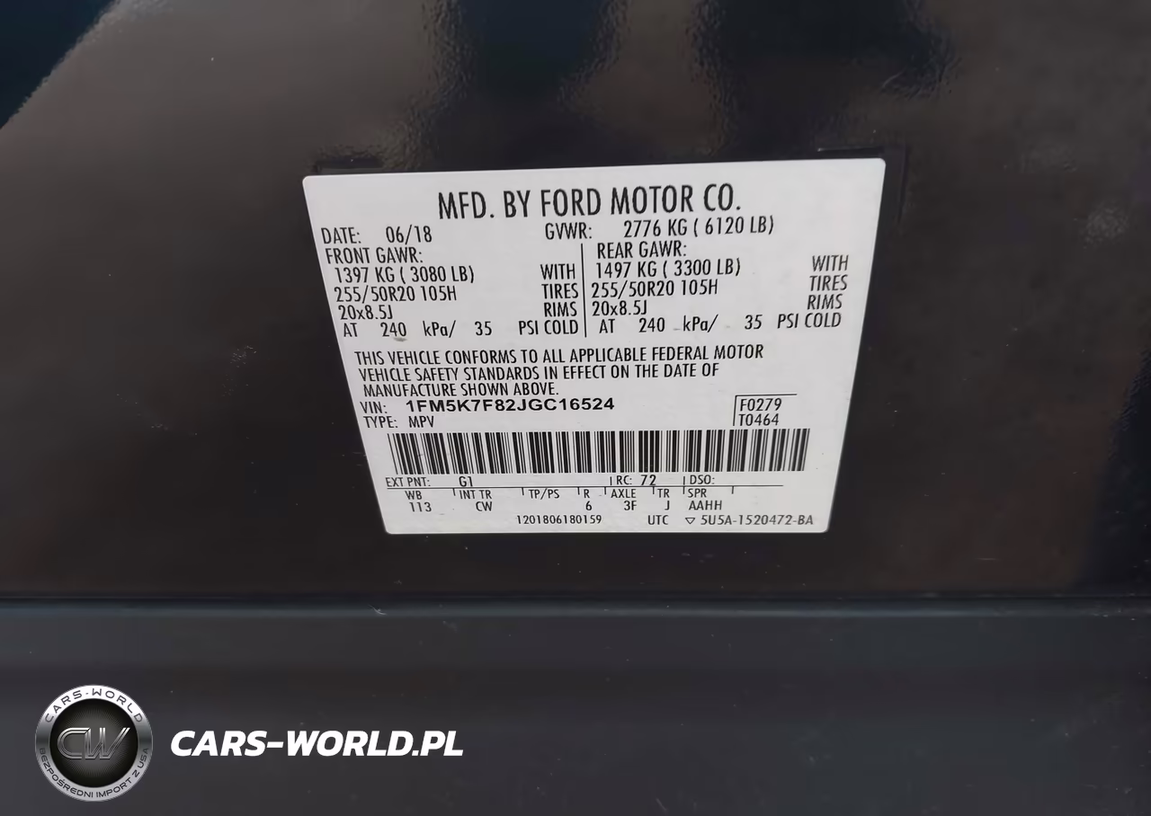 2018 Ford Explorer Limited VIN:1FM5K7F82JGC16524 - 9