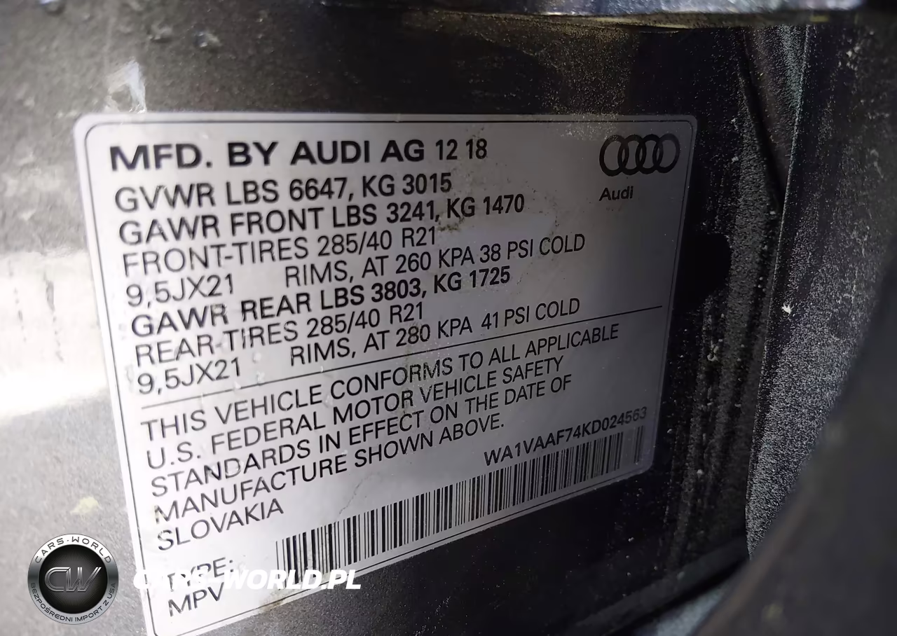 2019 Audi Q7 55 Premium VIN:WA1VAAF74KD024563 - 9