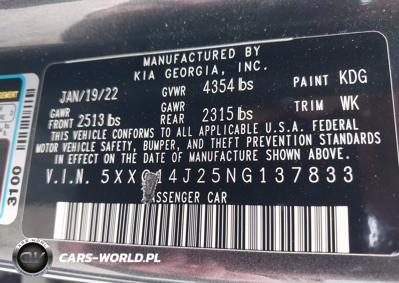 2022 Kia K5 Lxs VIN:5XXG14J25NG137833 - 9