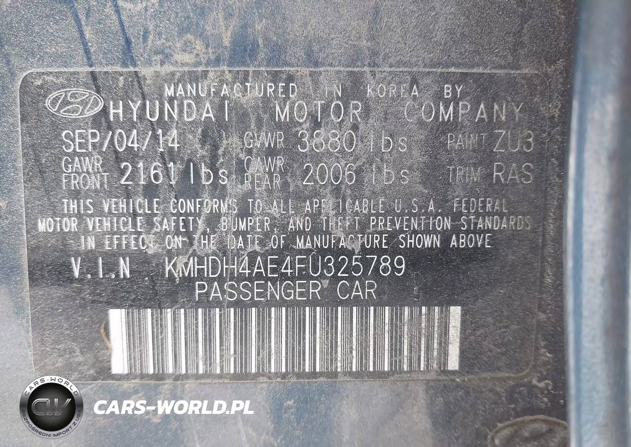 2015 Hyundai Elantra Se VIN:KMHDH4AE4FU325789 - 9