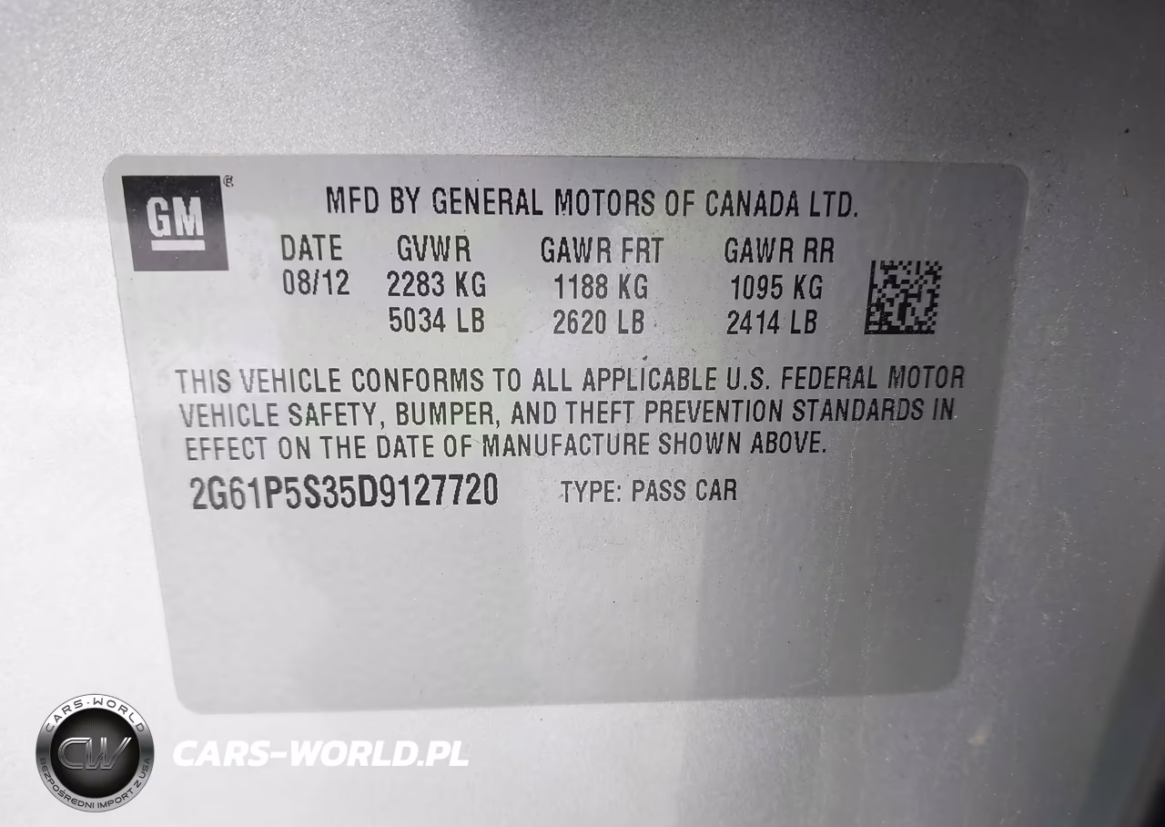 2013 Cadillac Xts Luxury VIN:2G61P5S35D9127720 - 9