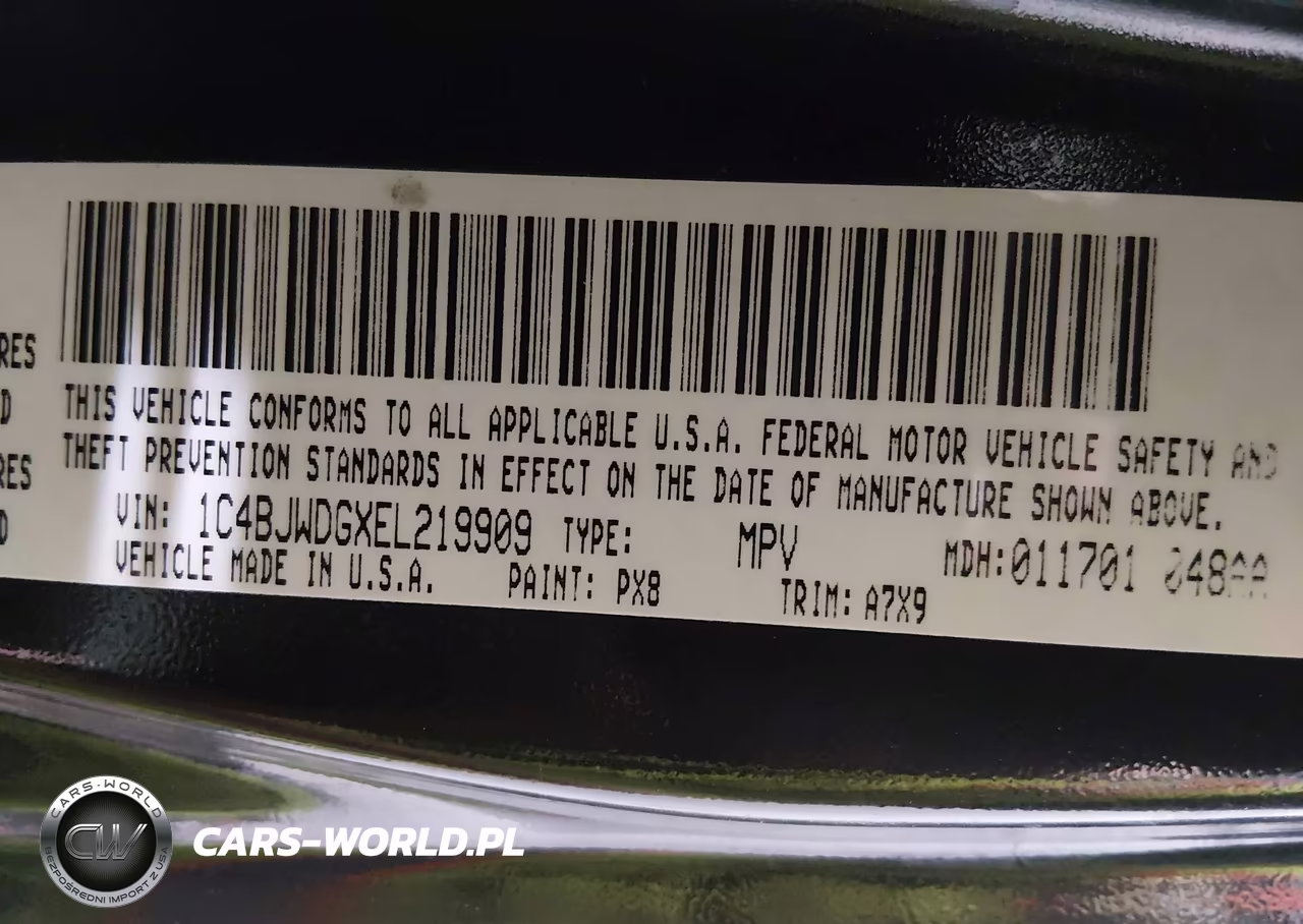 2014 Jeep Wrangler Unlimited Sport VIN:1C4BJWDGXEL219909 - 9