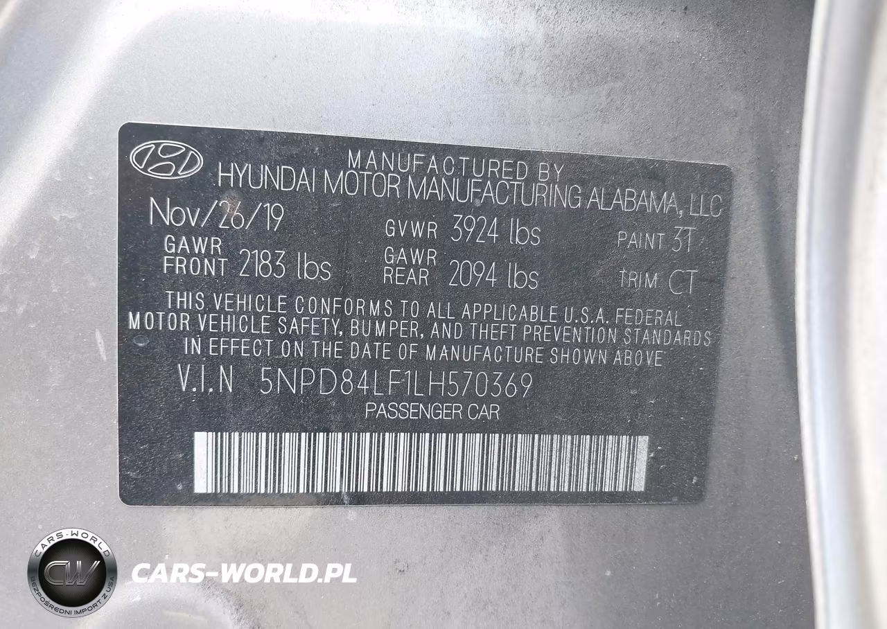 2020 Hyundai Elantra Sel VIN:5NPD84LF1LH570369 - 9