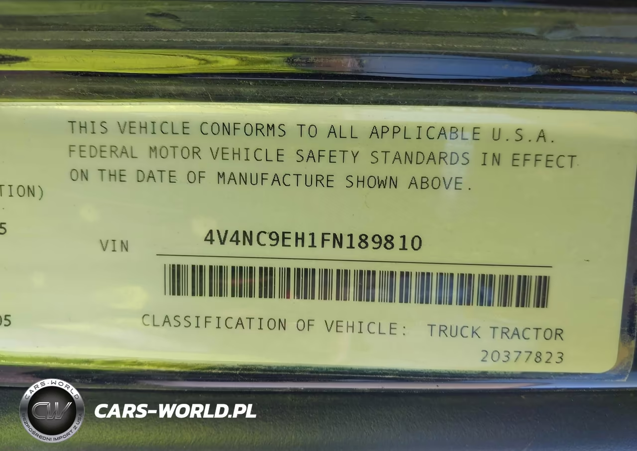 2015 Volvo Vn Vnl VIN:4V4NC9EH1FN189810 - 8