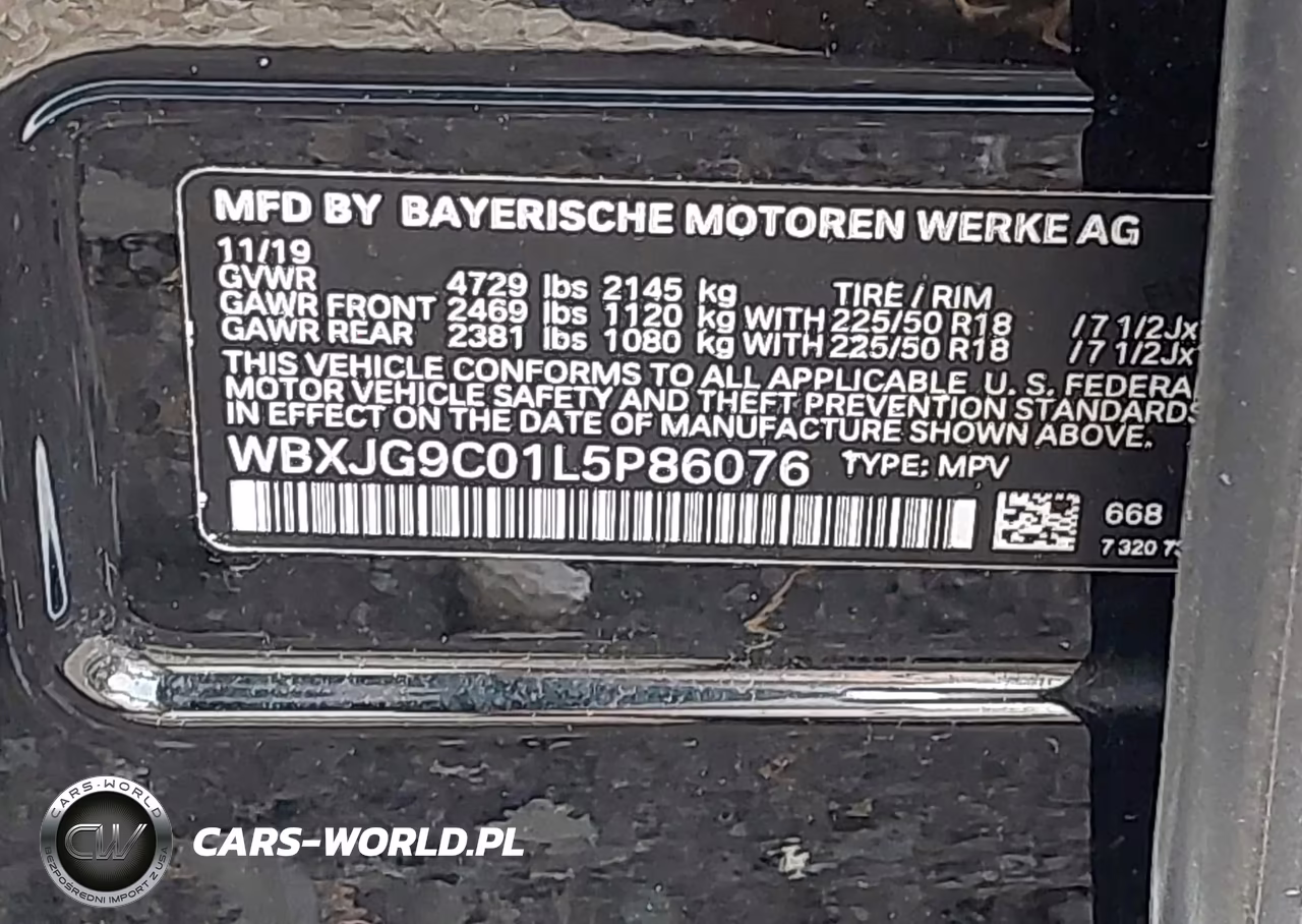2020 BMW X1 xDrive28I VIN:WBXJG9C01L5P86076 - 9