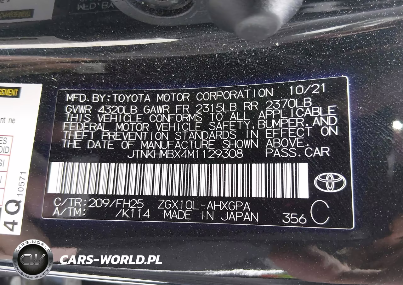 2021 Toyota C-Hr Nightshade Edition VIN:JTNKHMBX4M1129308 - 9