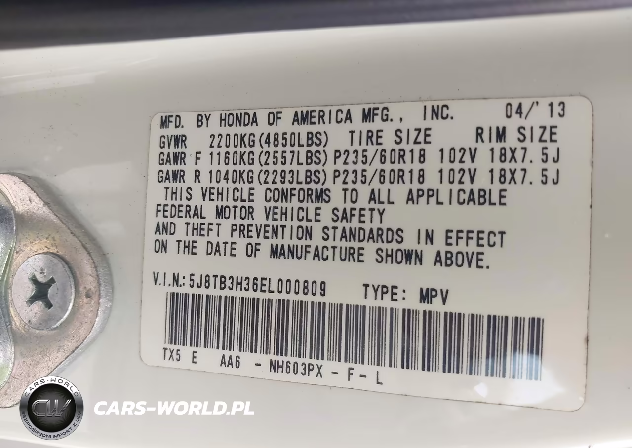 2014 Acura Rdx VIN:5J8TB3H36EL000809 - 9