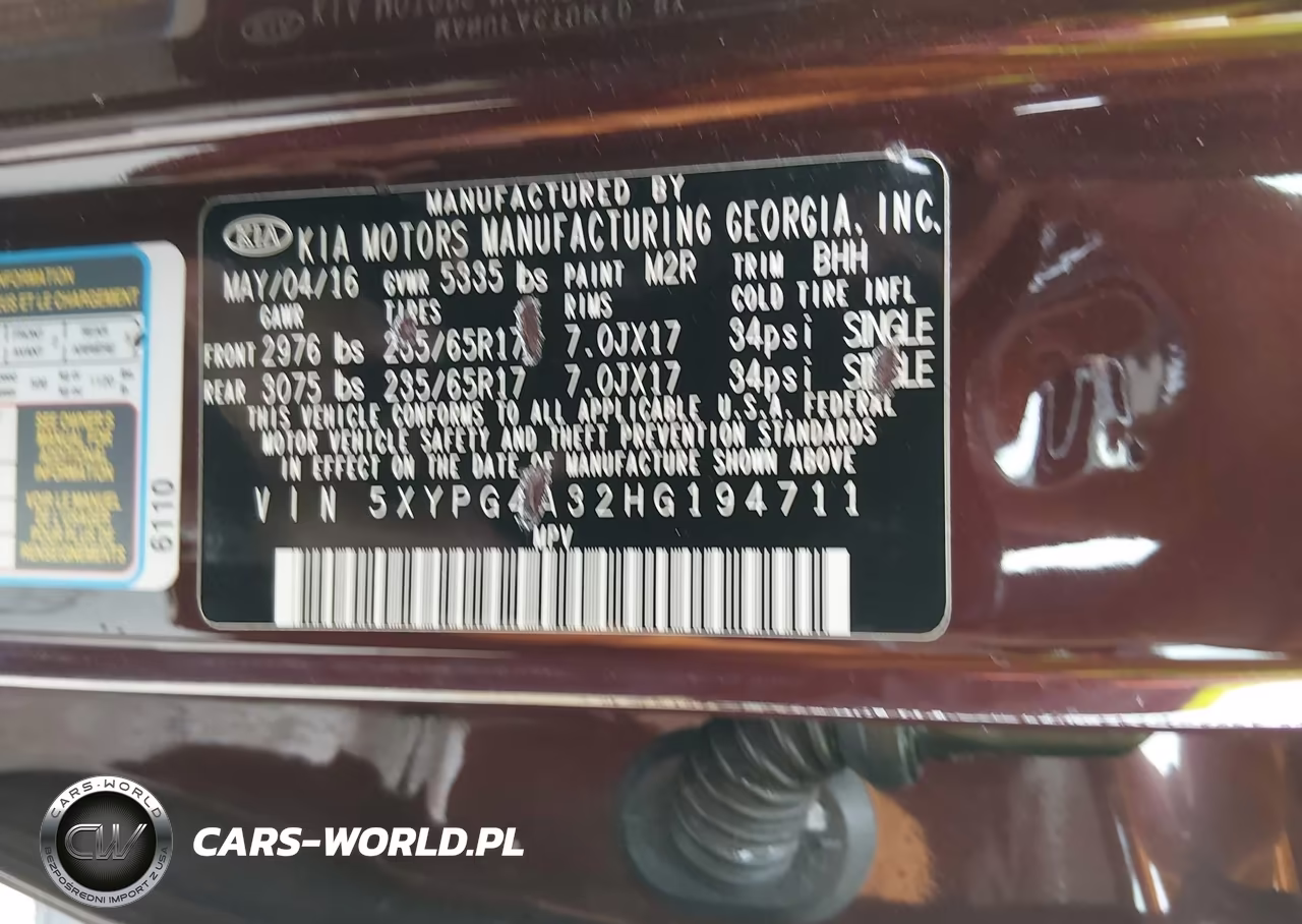 2017 Kia Sorento 2.4L Lx VIN:5XYPG4A32HG194711 - 9