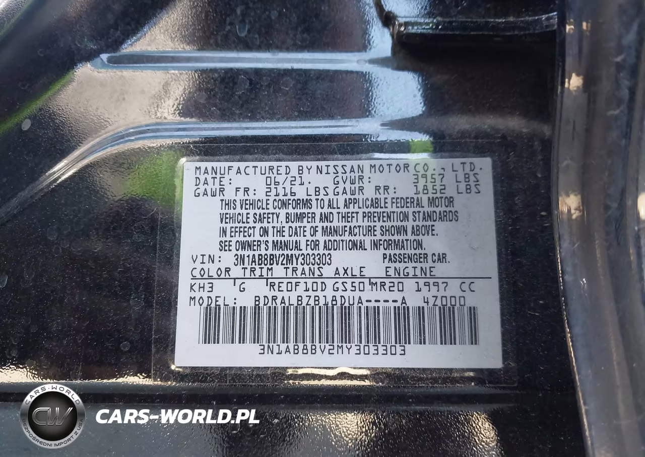 2021 Nissan Sentra S Xtronic Cvt VIN:3N1AB8BV2MY303303 - 9