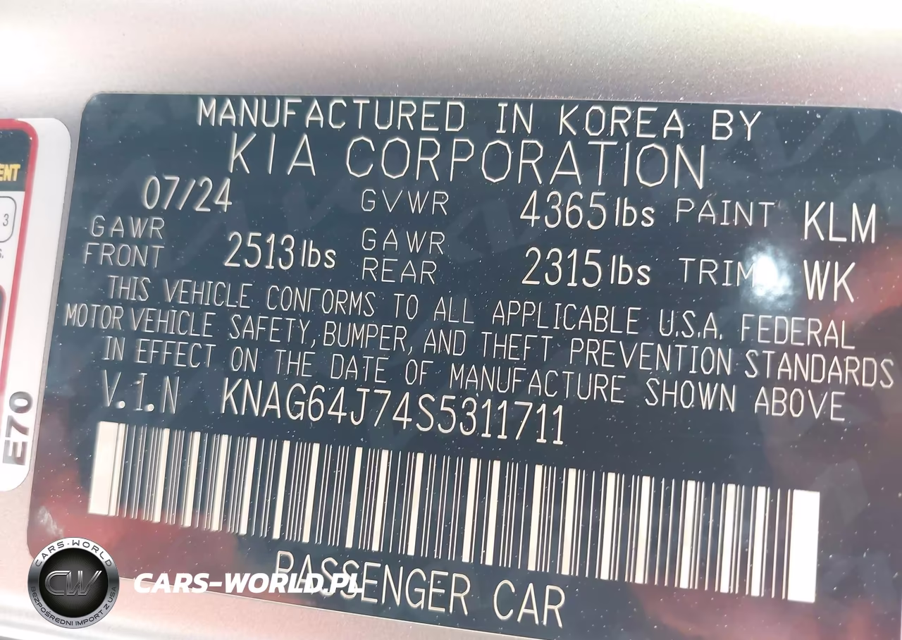 2025 Kia K5 Gt-Line VIN:KNAG64J74S5311711 - 9