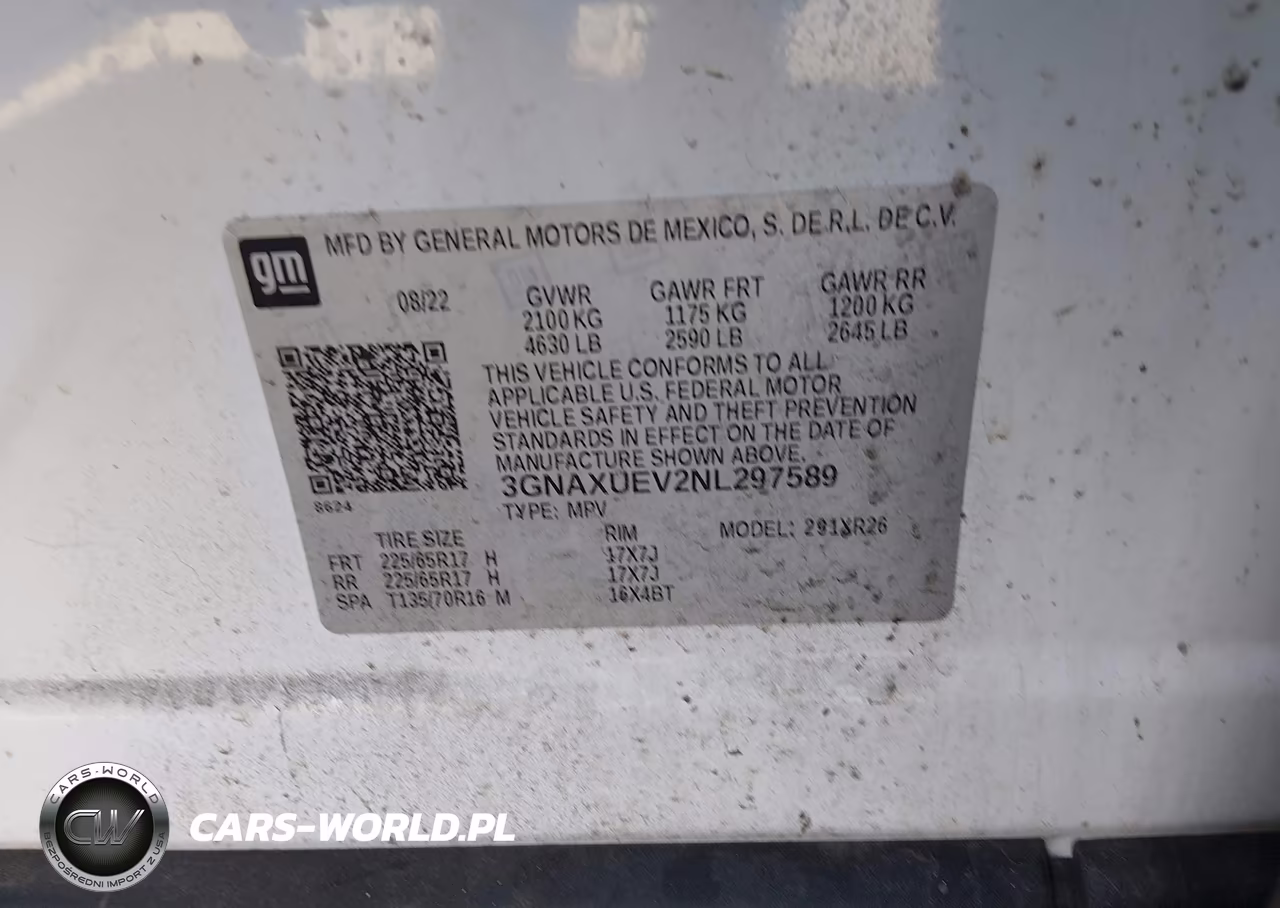 2022 Chevrolet Equinox Awd Lt VIN:3GNAXUEV2NL297589 - 9