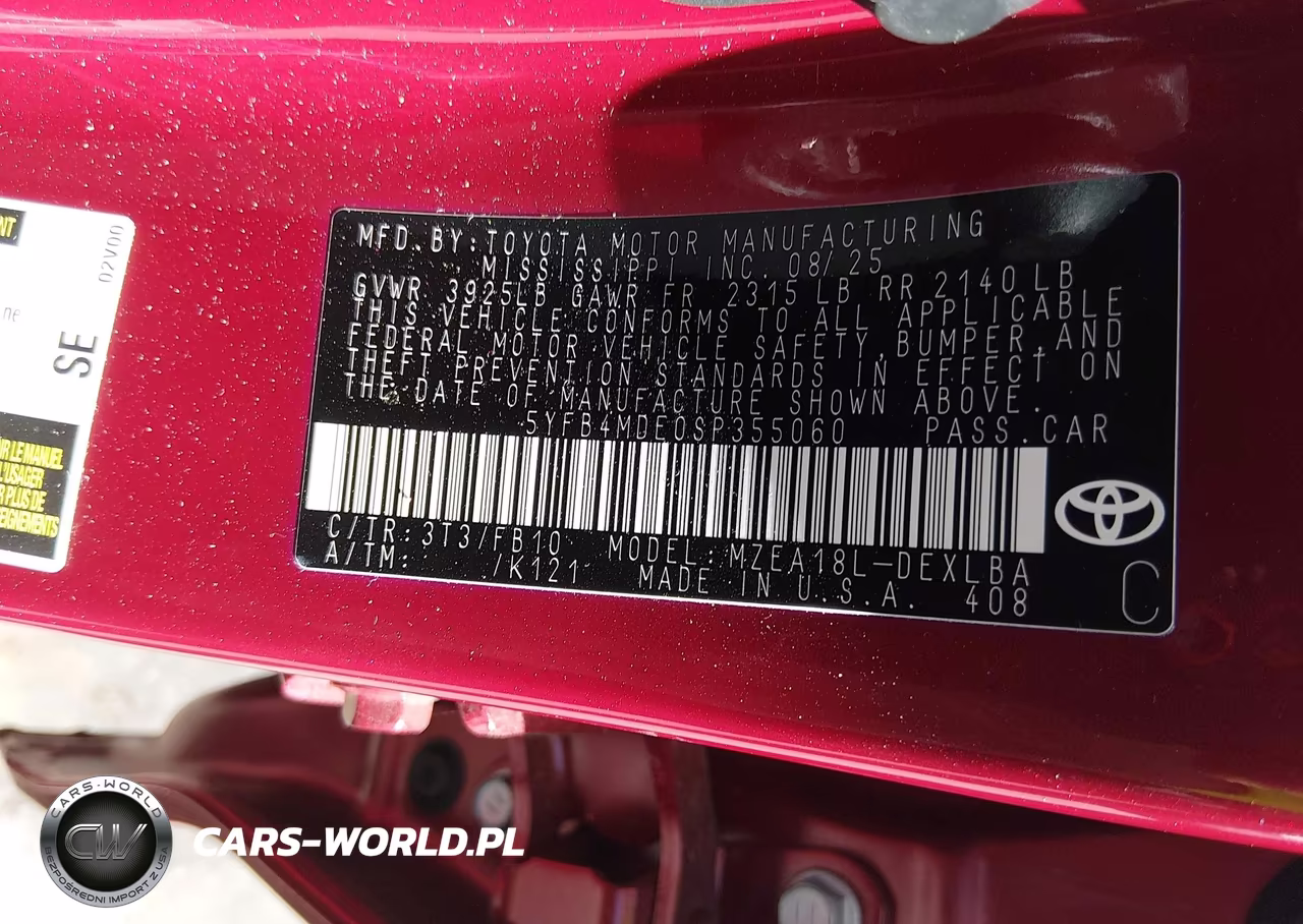 2025 Toyota Corolla Le VIN:5YFB4MDE0SP355060 - 9