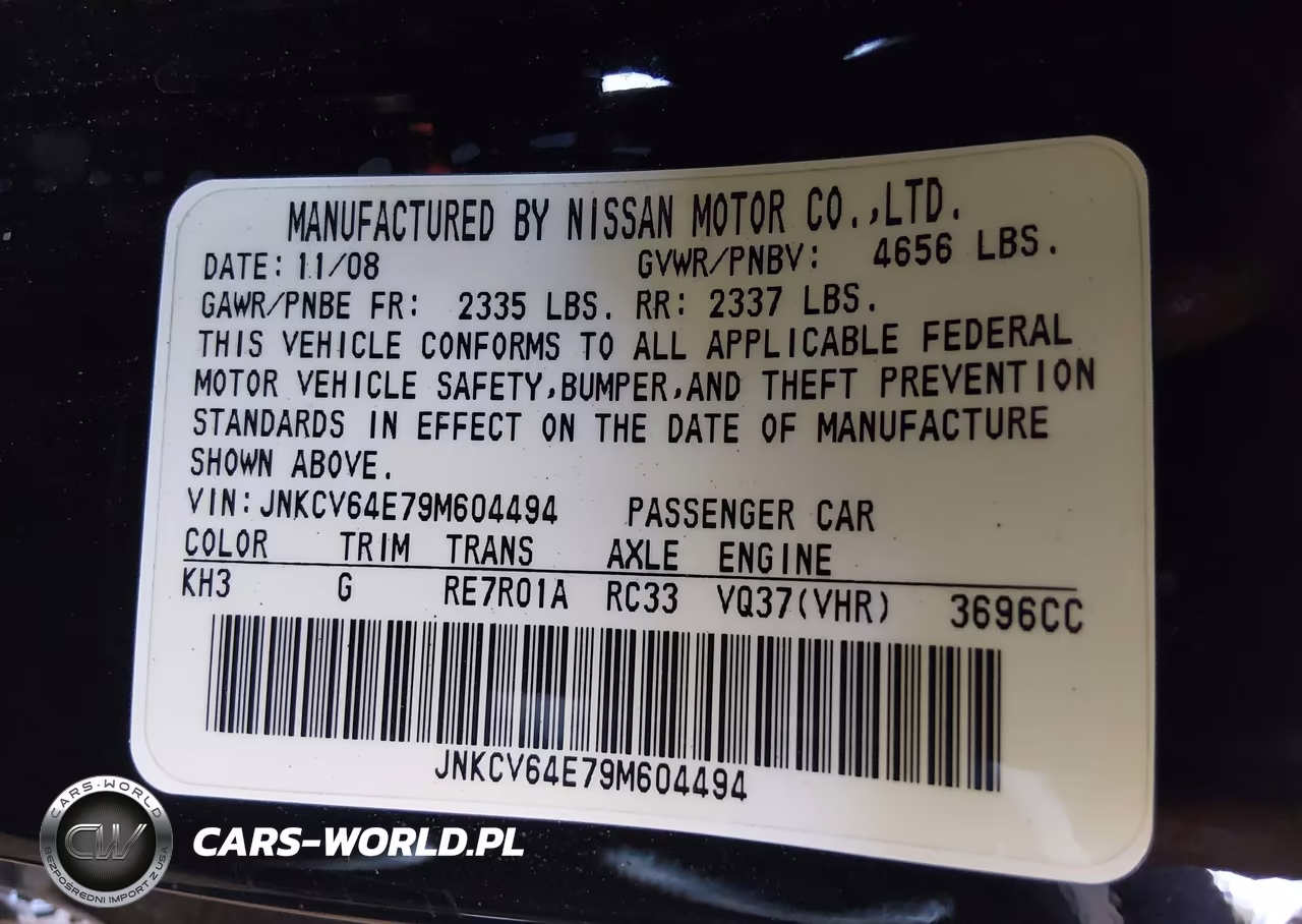 2009 Infiniti G37 Journey VIN:JNKCV64E79M604494 - 9