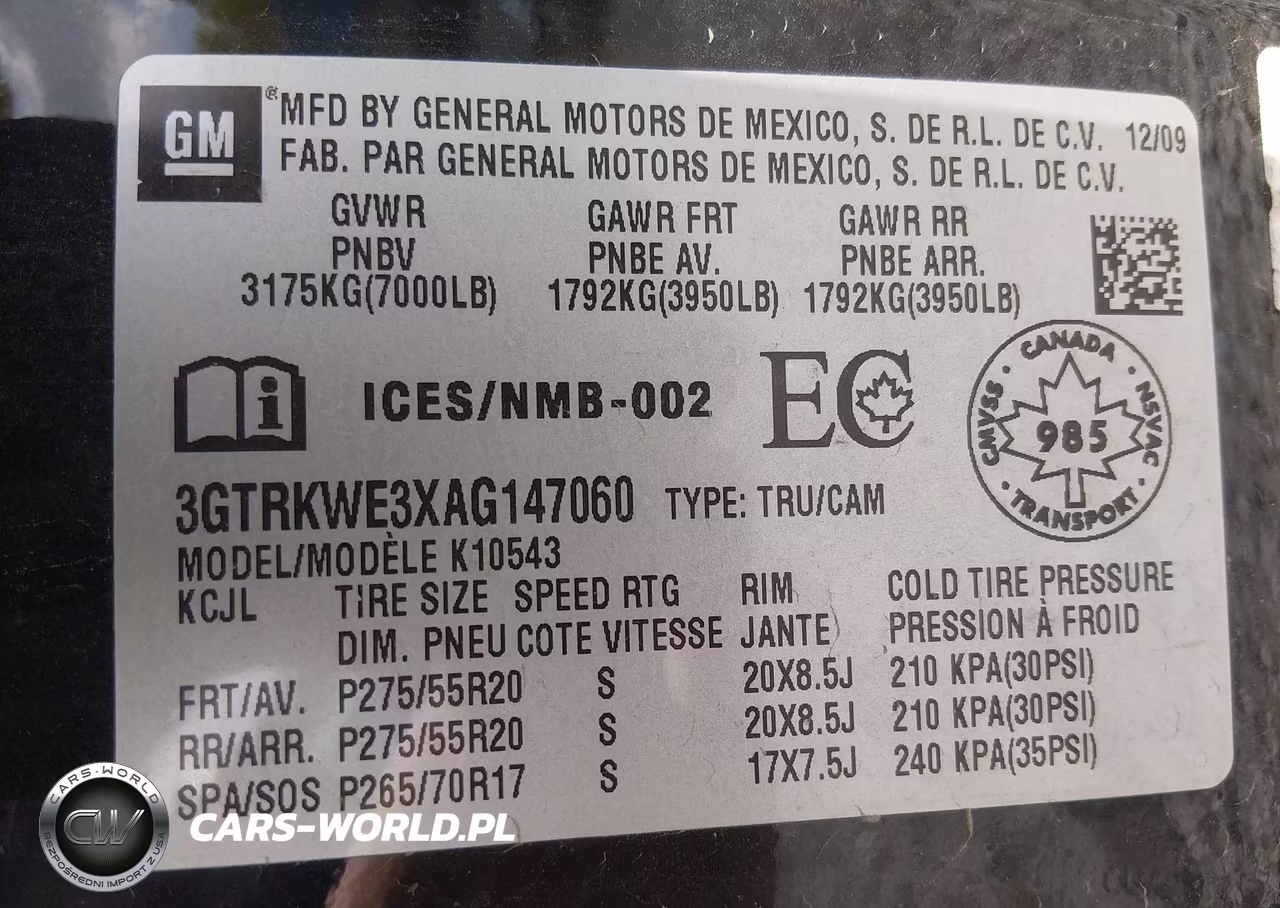 2010 GMC Sierra 1500 Slt VIN:3GTRKWE3XAG147060 - 9