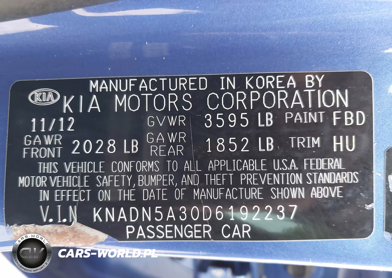 2013 Kia Rio Sx VIN:KNADN5A30D6192237 - 9