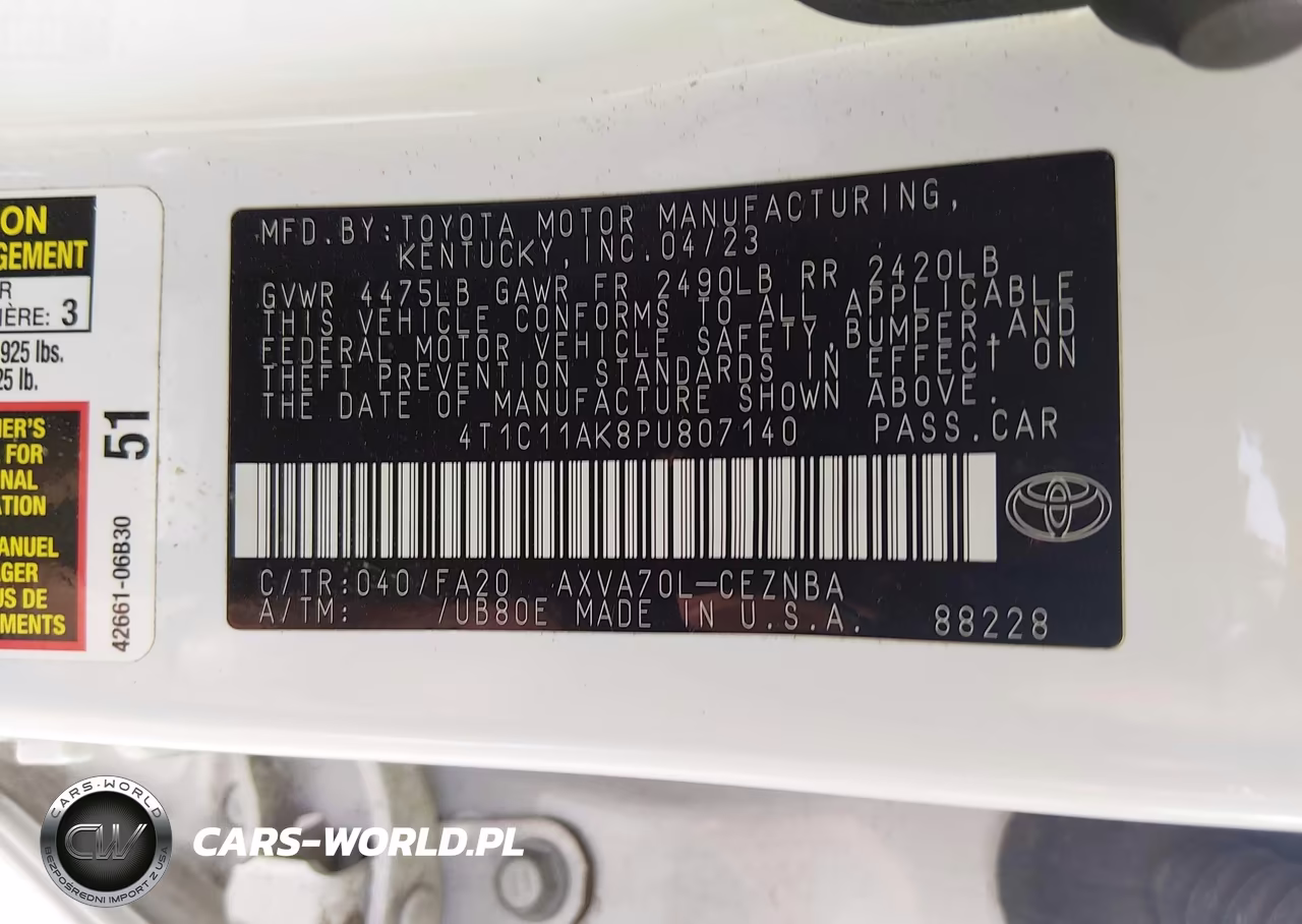 2023 Toyota Camry Le VIN:4T1C11AK8PU807140 - 9