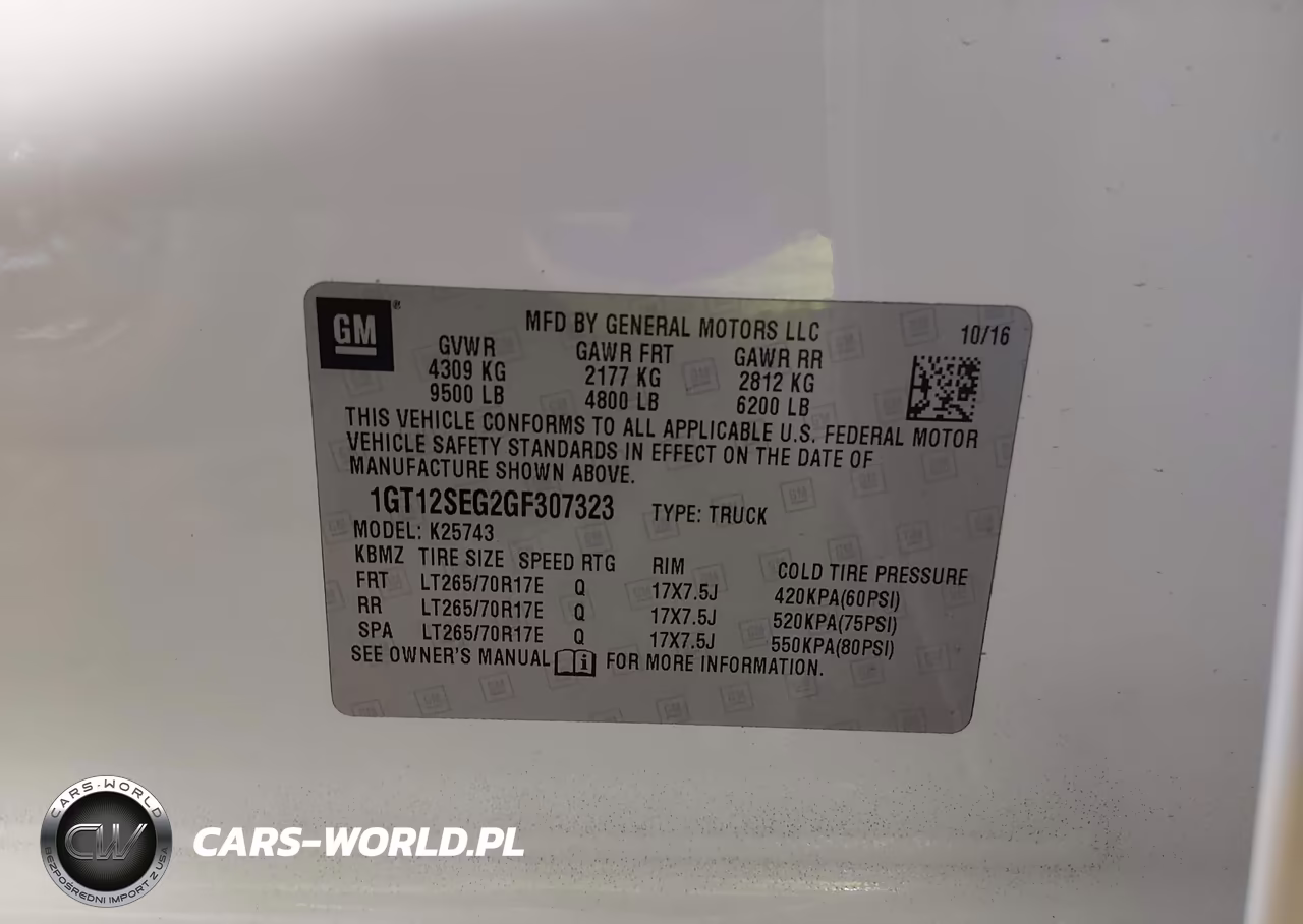 2016 GMC Sierra 2500Hd Sle VIN:1GT12SEG2GF307323 - 9