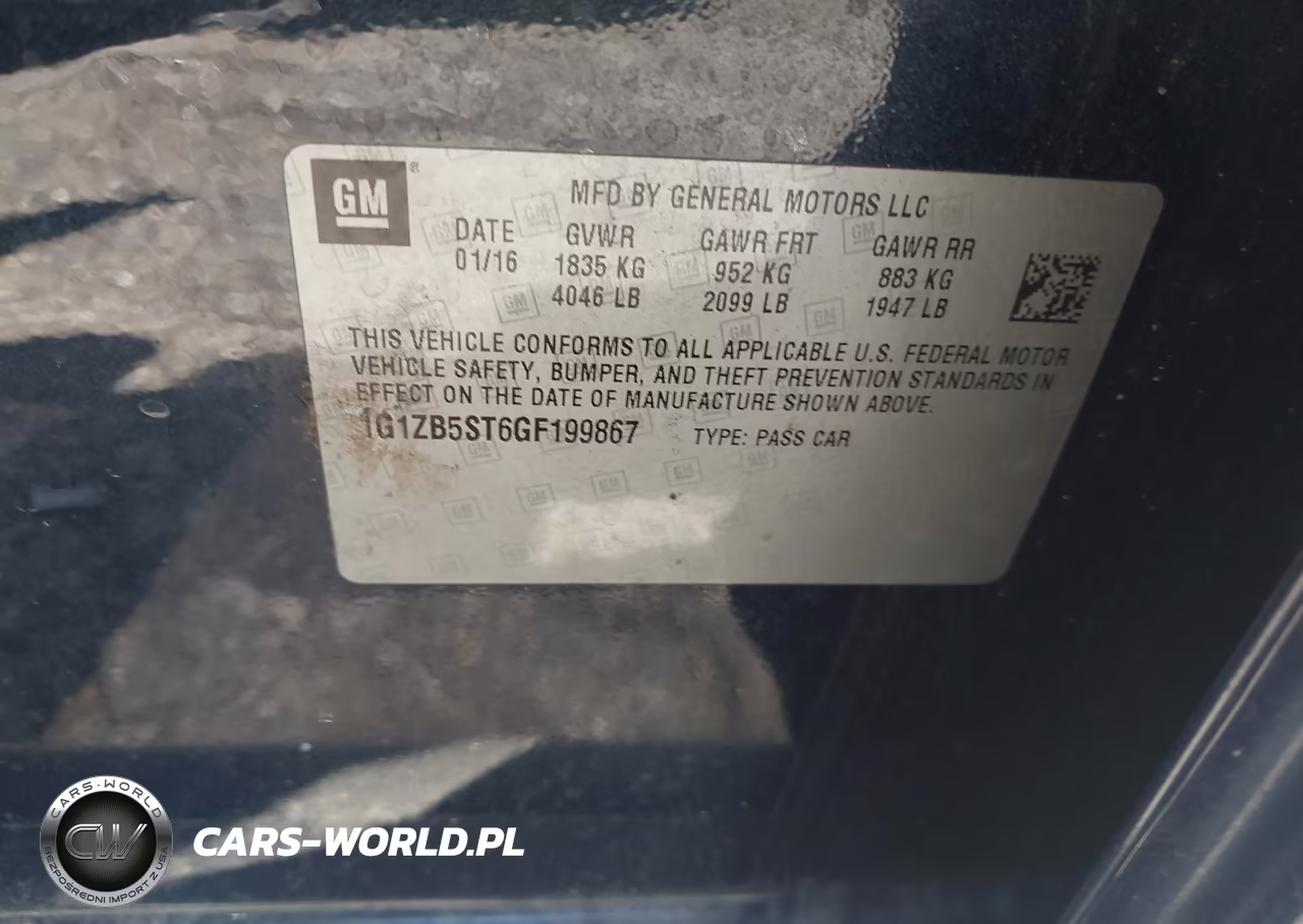 2016 Chevrolet Malibu Ls VIN:1G1ZB5ST6GF199867 - 9