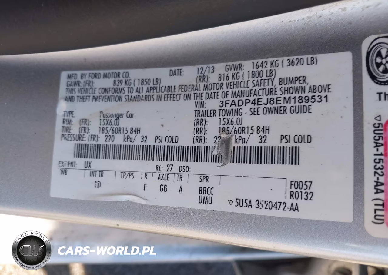 2014 Ford Fiesta Se VIN:3FADP4EJ8EM189531 - 9