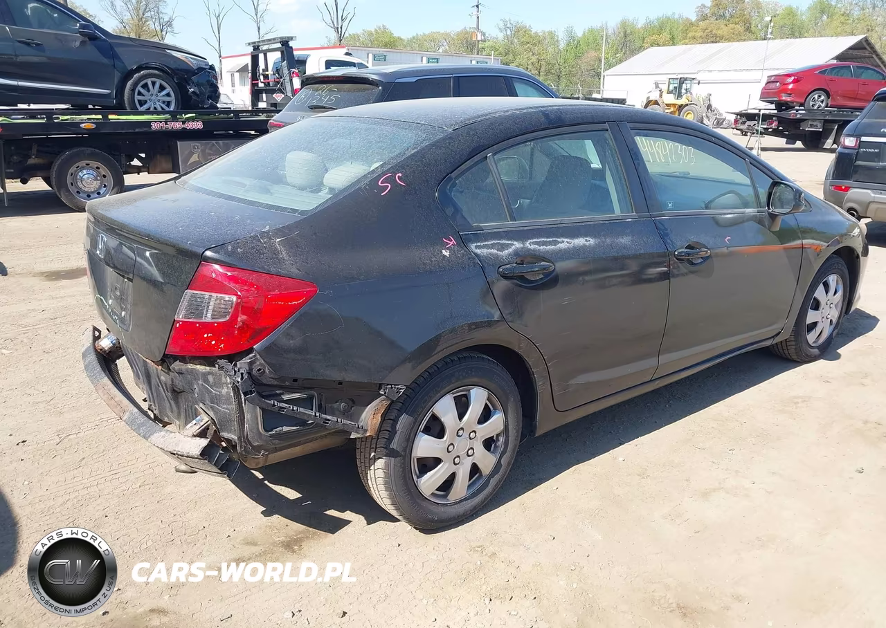 2012 Honda Civic Lx VIN:2HGFB2F57CH588354 - 4
