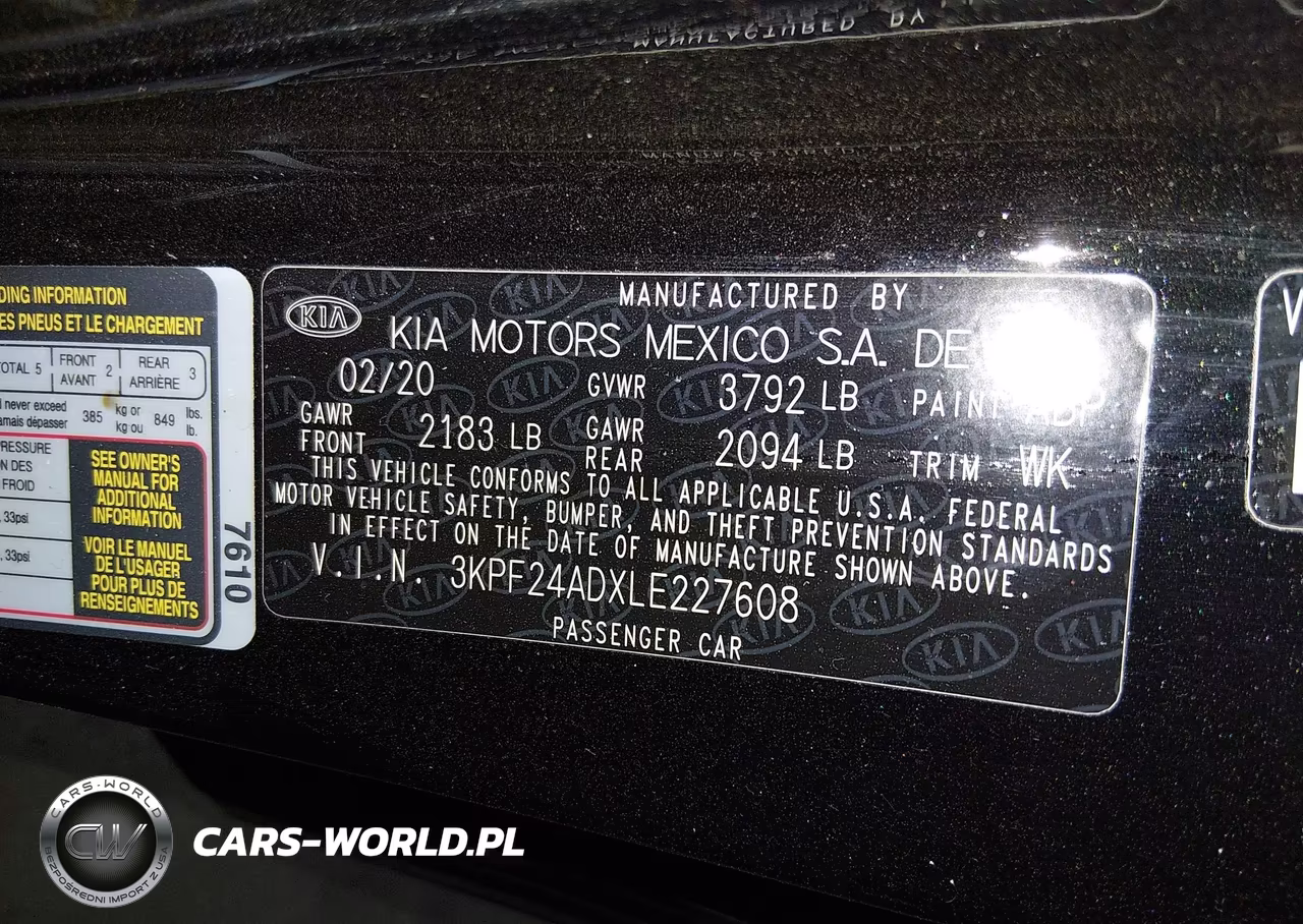 2020 Kia Forte Lxs VIN:3KPF24ADXLE227608 - 9