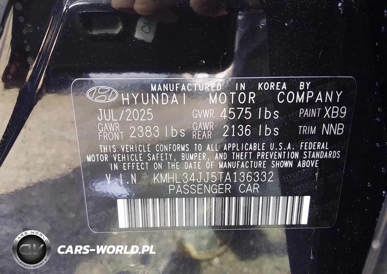 2026 Hyundai Sonata Hybrid Sel VIN:KMHL34JJ5TA136332 - 9