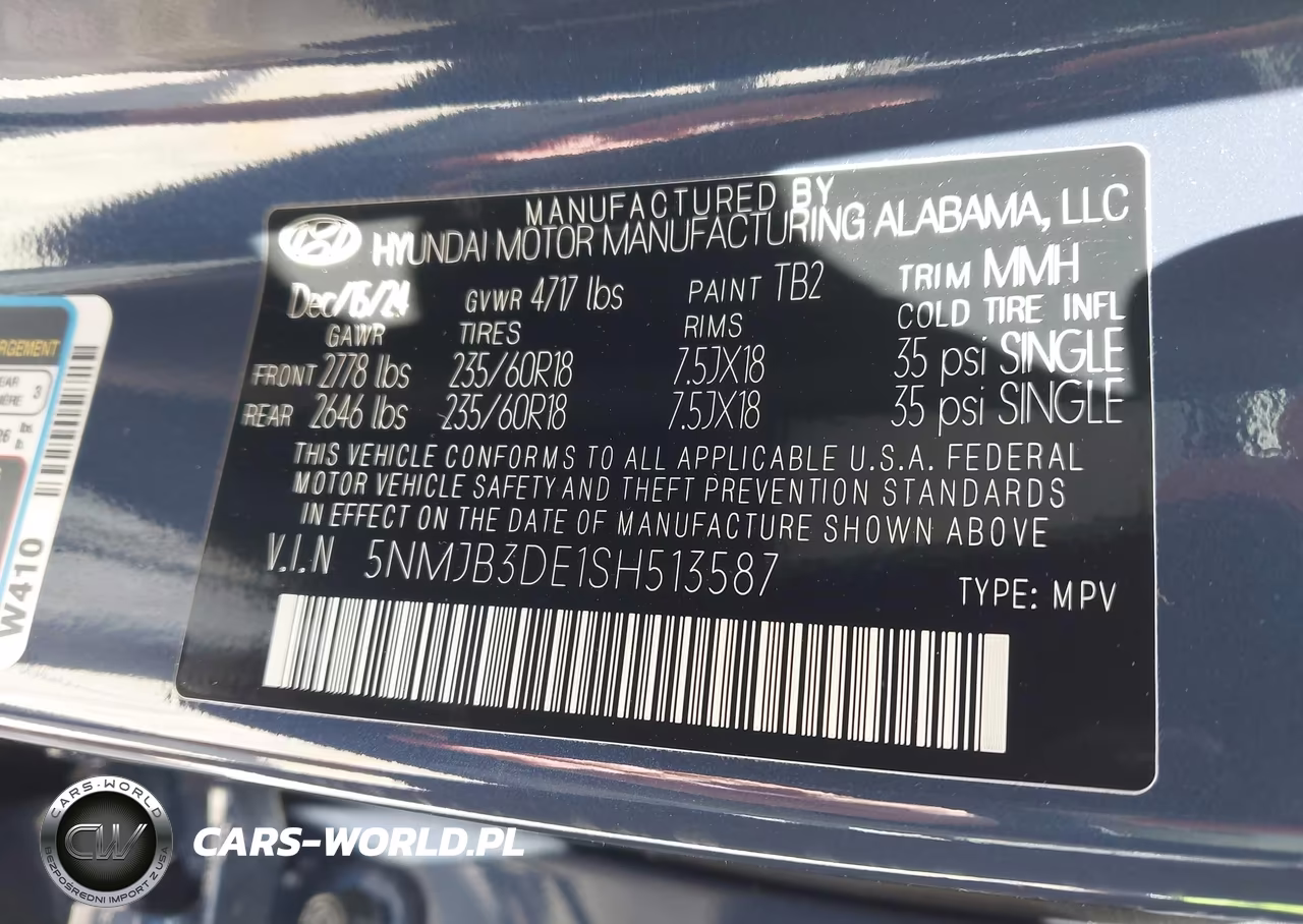 2025 Hyundai Tucson Sel VIN:5NMJB3DE1SH513587 - 9