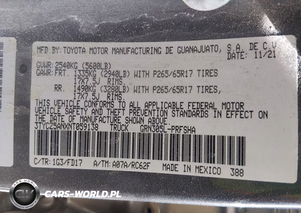 2022 Toyota Tacoma Trd Sport VIN:3TYCZ5ANXNT059138 - 9