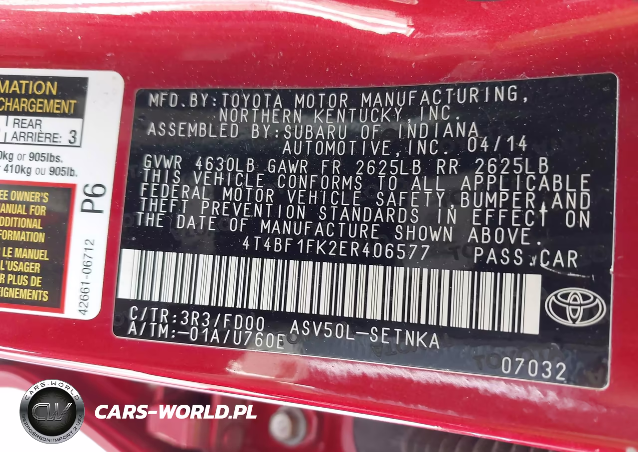 2014 Toyota Camry Le VIN:4T4BF1FK2ER406577 - 9