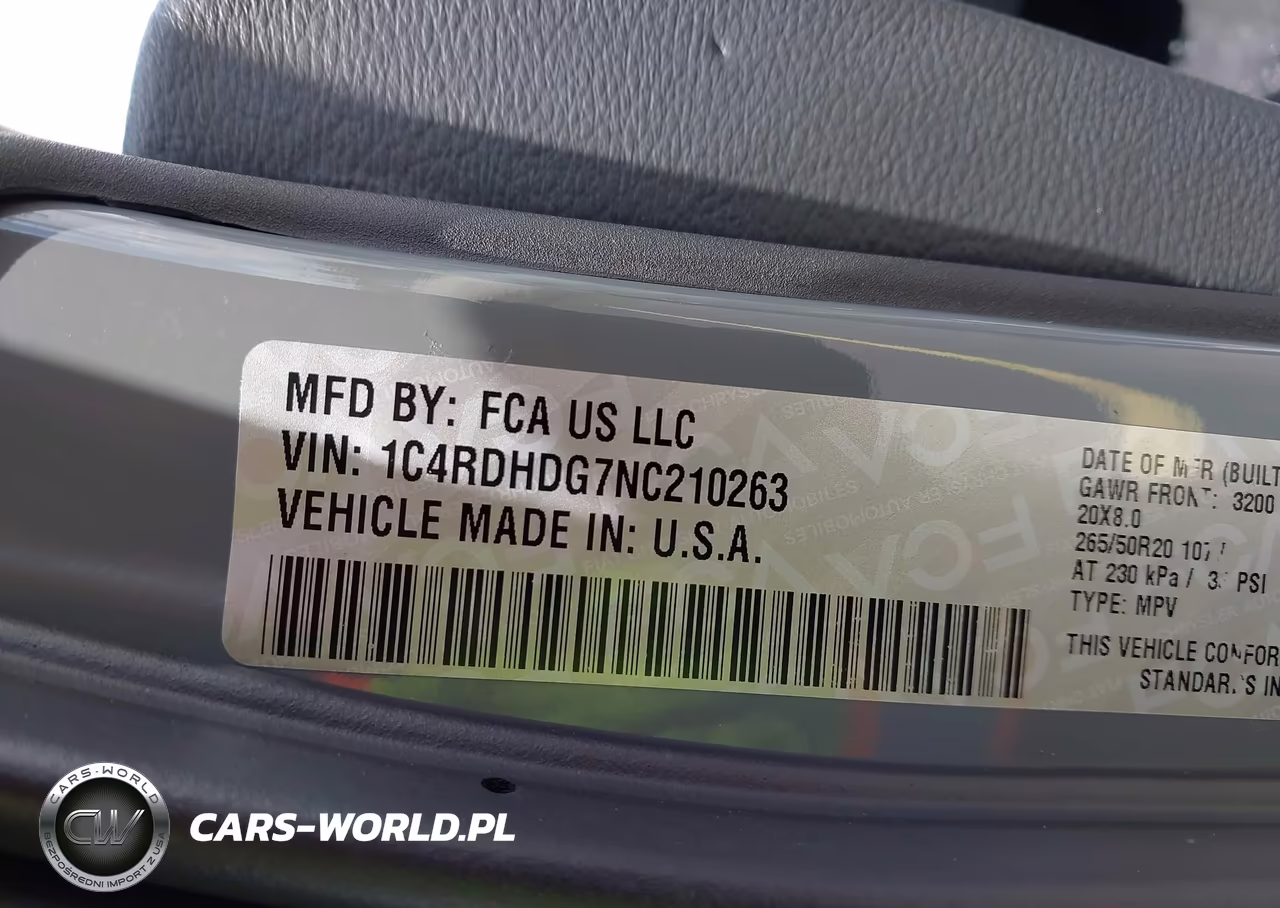 2022 Dodge Durango Gt Plus Rwd VIN:1C4RDHDG7NC210263 - 9