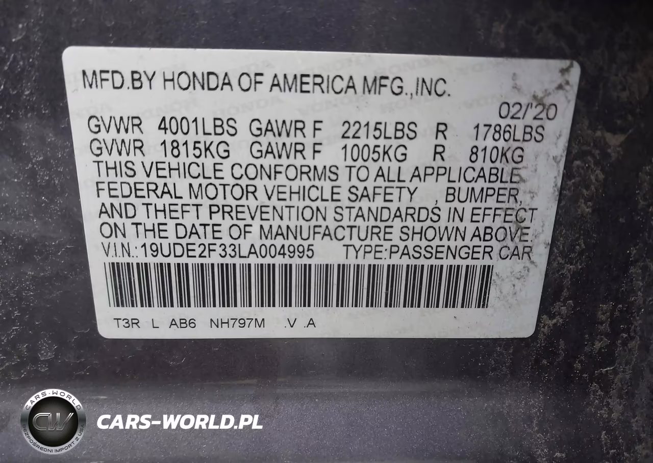 2020 Acura Ilx Standard VIN:19UDE2F33LA004995 - 9