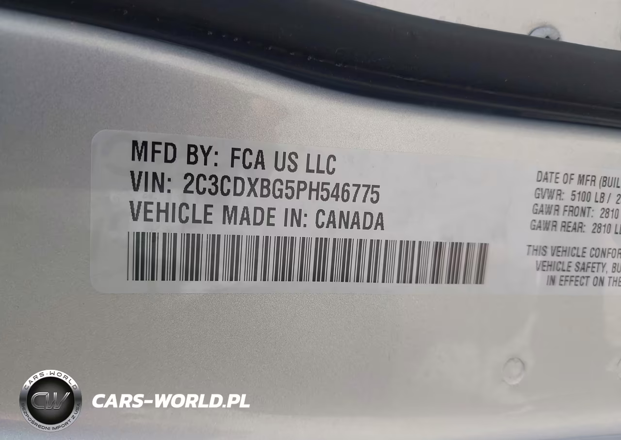2023 Dodge Charger Sxt VIN:2C3CDXBG5PH546775 - 9