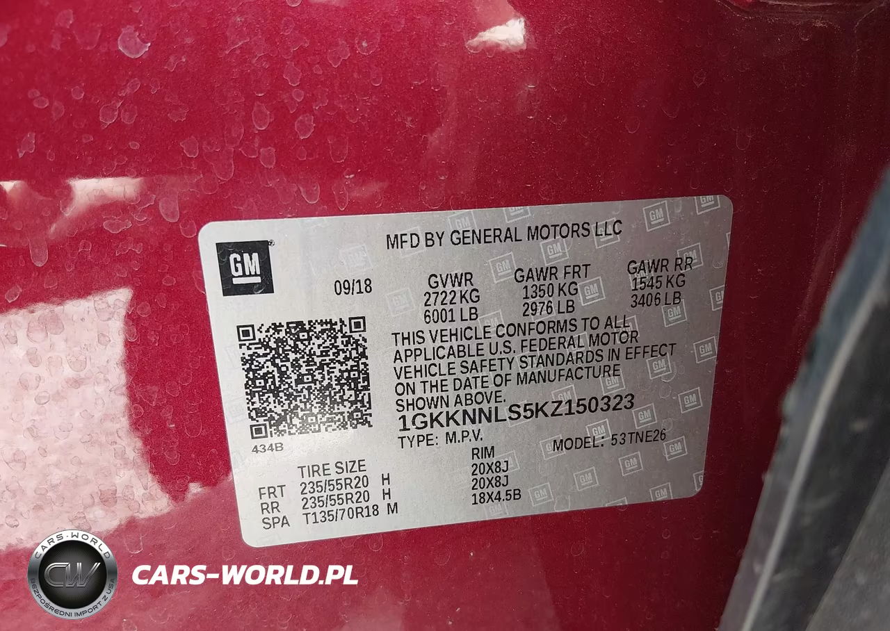 2019 GMC Acadia Slt-2 VIN:1GKKNNLS5KZ150323 - 9