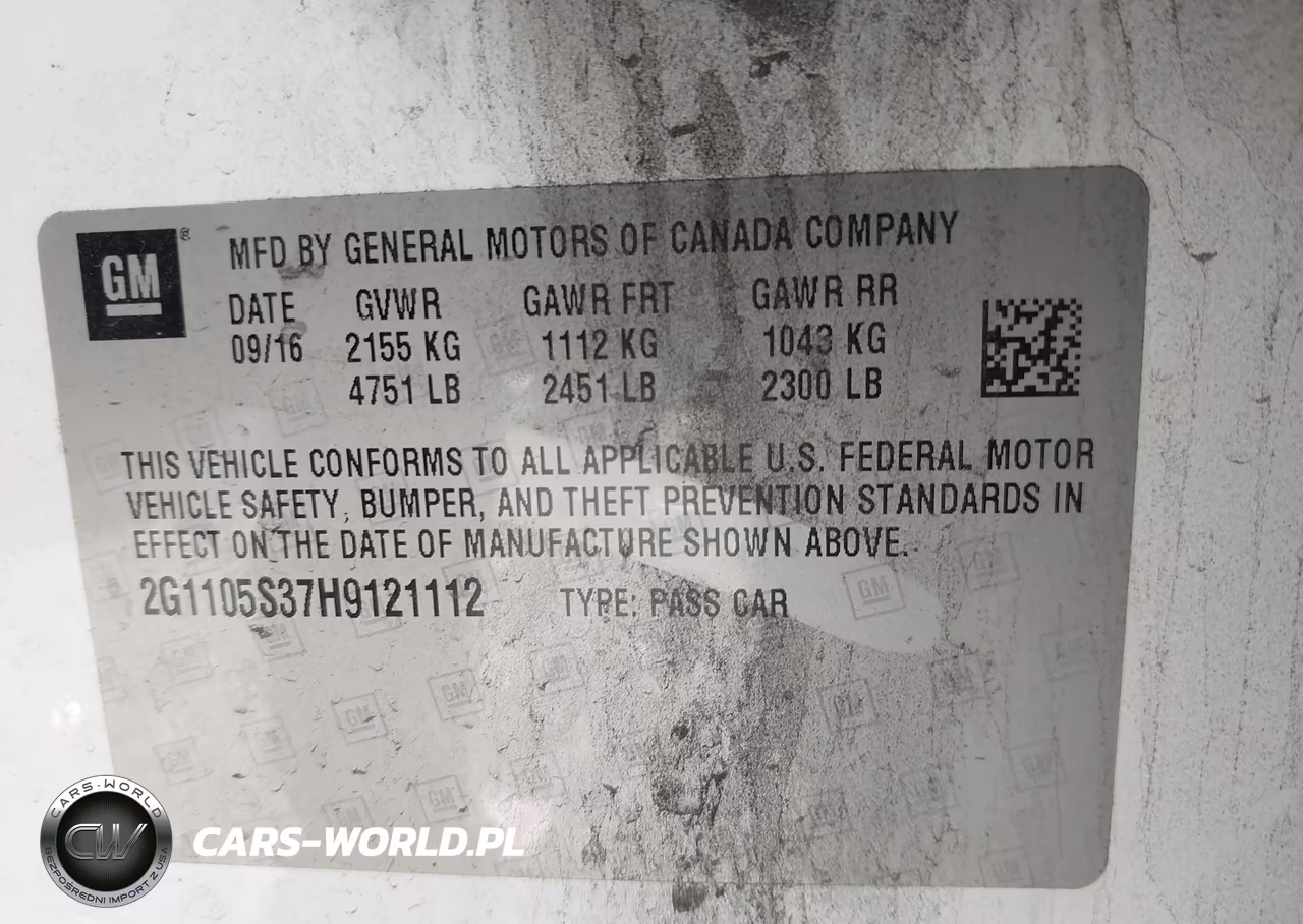 2017 Chevrolet Impala 1Lt VIN:2G1105S37H9121112 - 9