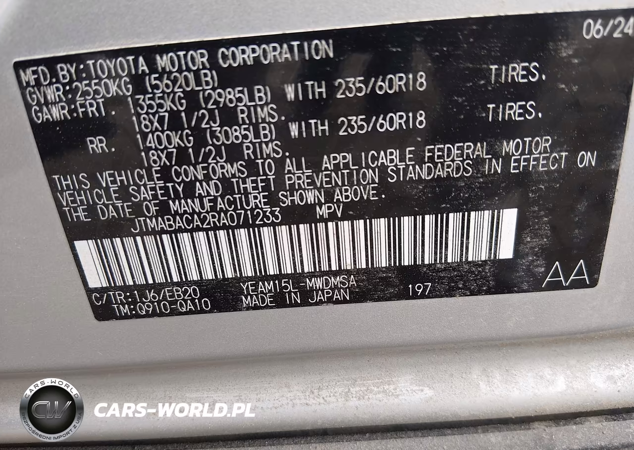 2024 Toyota Bz4X Xle VIN:JTMABACA2RA071233 - 9