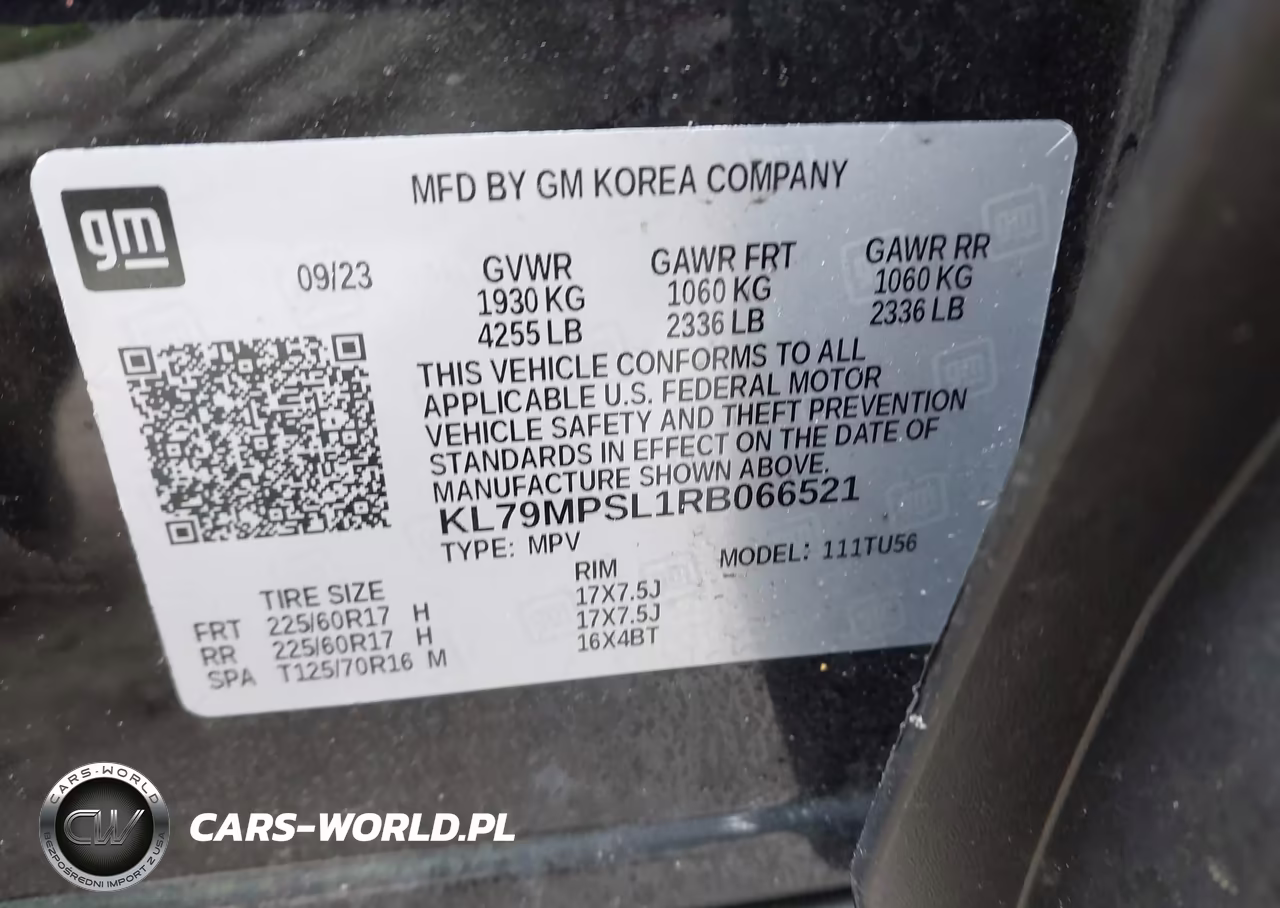 2024 Chevrolet Trailblazer Fwd Lt VIN:KL79MPSL1RB066521 - 9