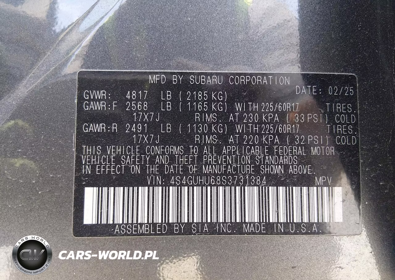 2025 Subaru Crosstrek Wilderness VIN:4S4GUHU68S3731384 - 9