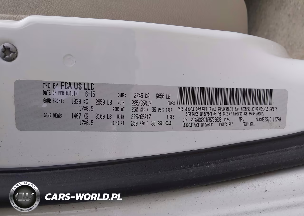 2015 Dodge Grand Caravan American Value Pkg VIN:2C4RDGBG1FR725636 - 9