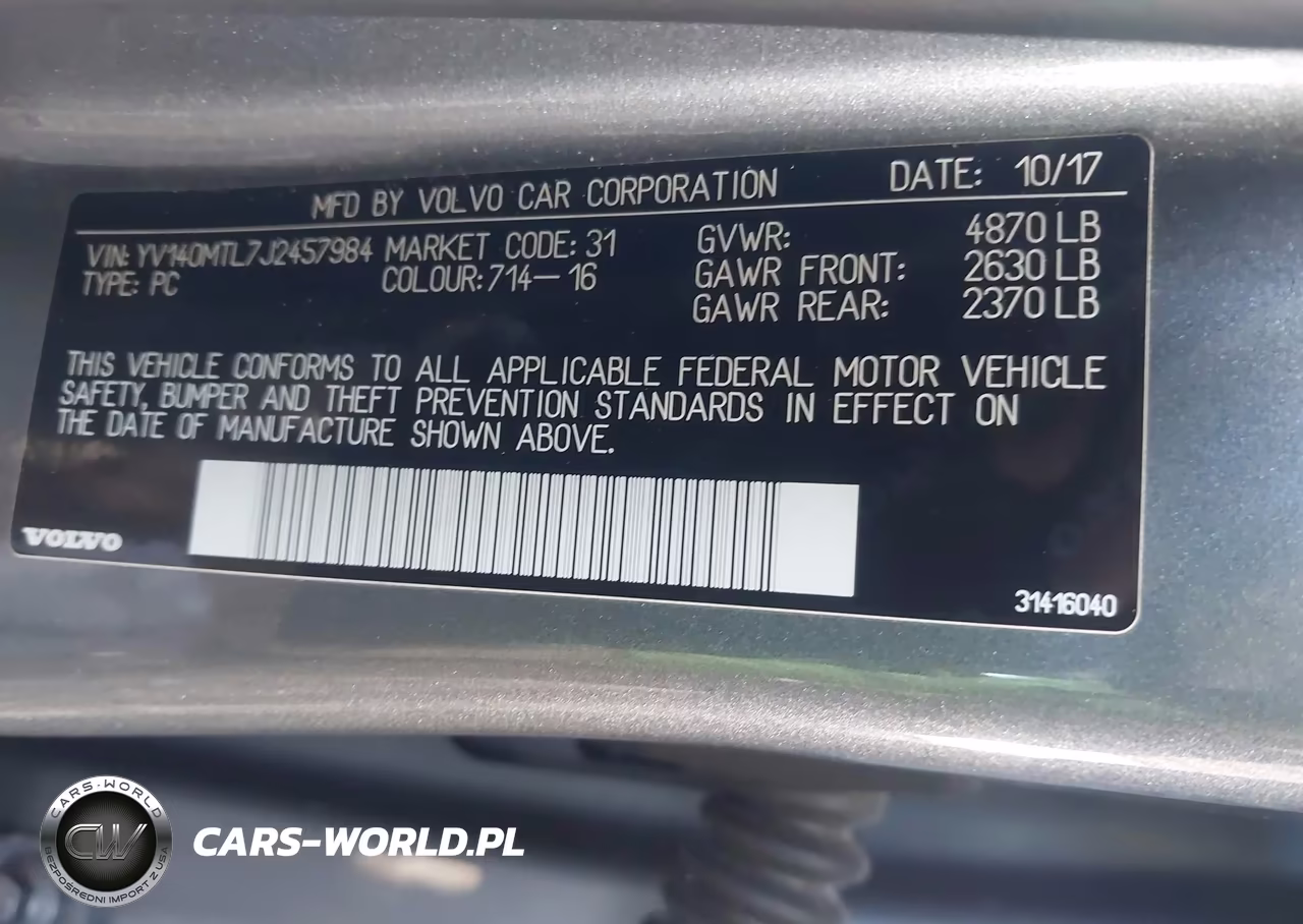 2018 Volvo S60 Dynamic VIN:YV140MTL7J2457984 - 9