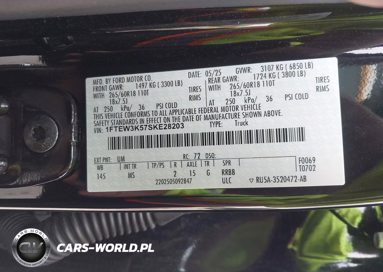 2025 Ford F-150 Xlt VIN:1FTEW3K57SKE28203 - 9